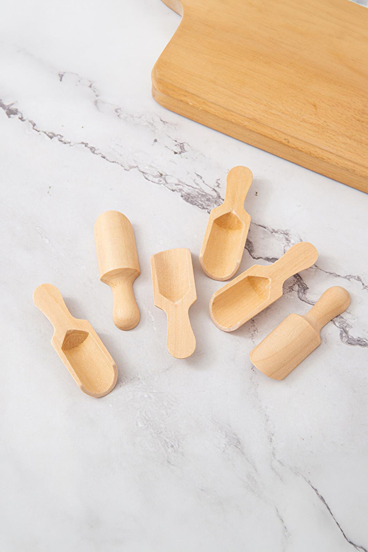 6’lı Ahşap Baharat Kaşığı