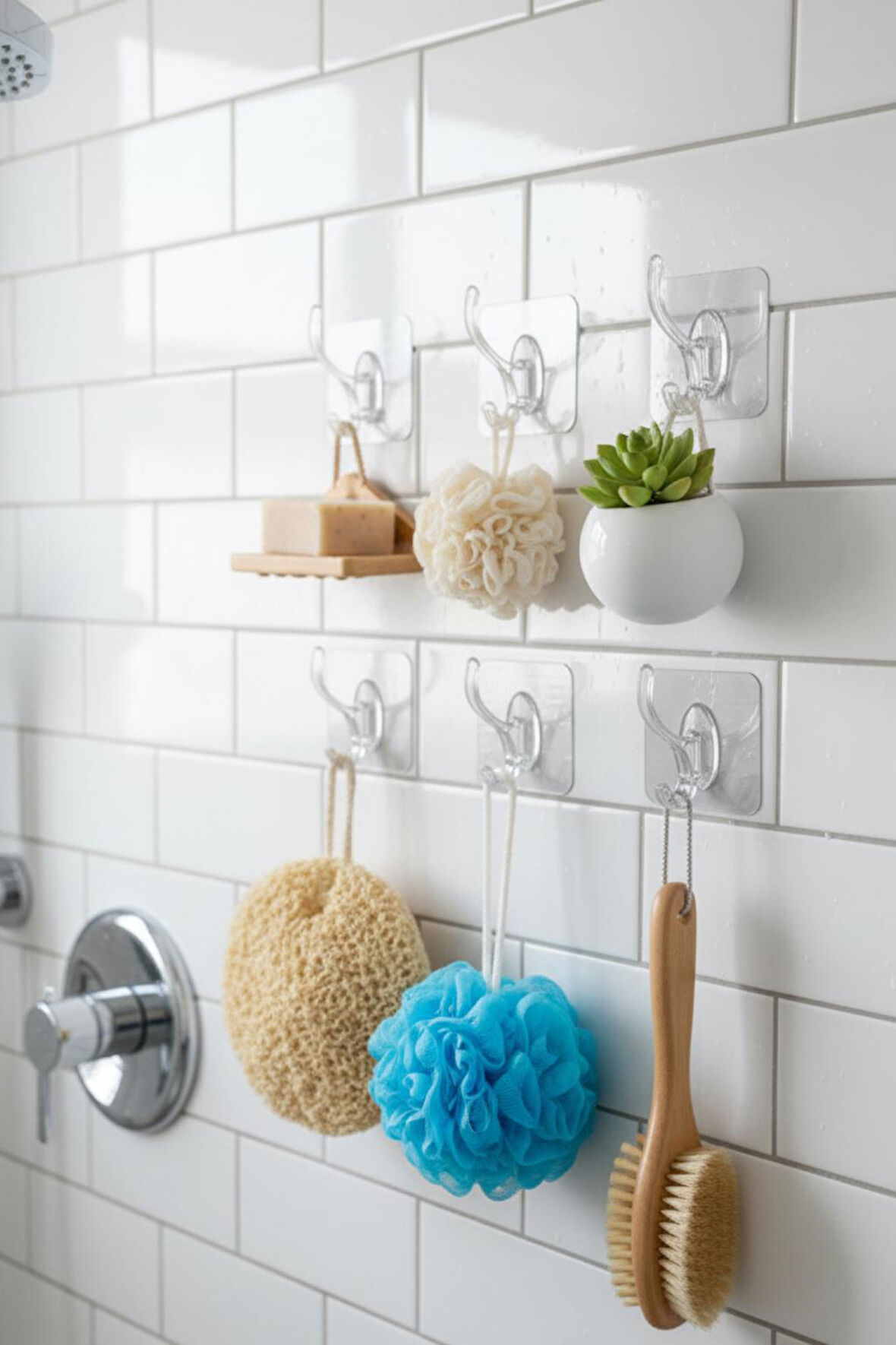 6’lı Metalize Sarı Gümüş Askı Seti Şeffaf