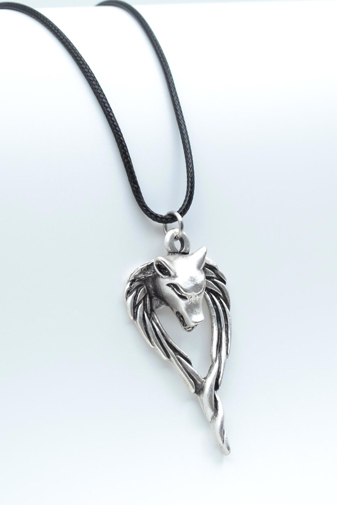 Anubis Ölüm Ve Ceza Tanrısı Kolye Deri İp Kolye Gümüş Kaplama Erkek Kadın Kolye