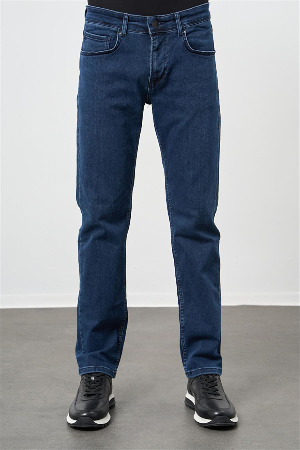 Lacivert Gabardin %100 Pamuk 5 Cep Comfort Fit Rahat Kesim Casual Denim Pantolon 1023235164