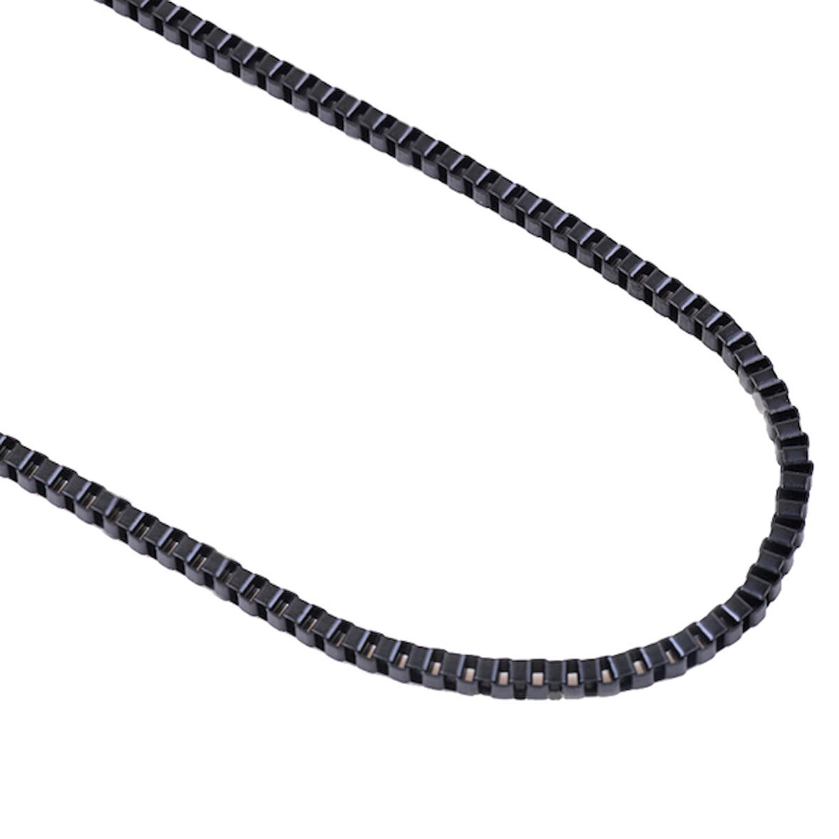 Chavin Siyah 75 cm. 2 mm. Erkek Çelik Zincir de93