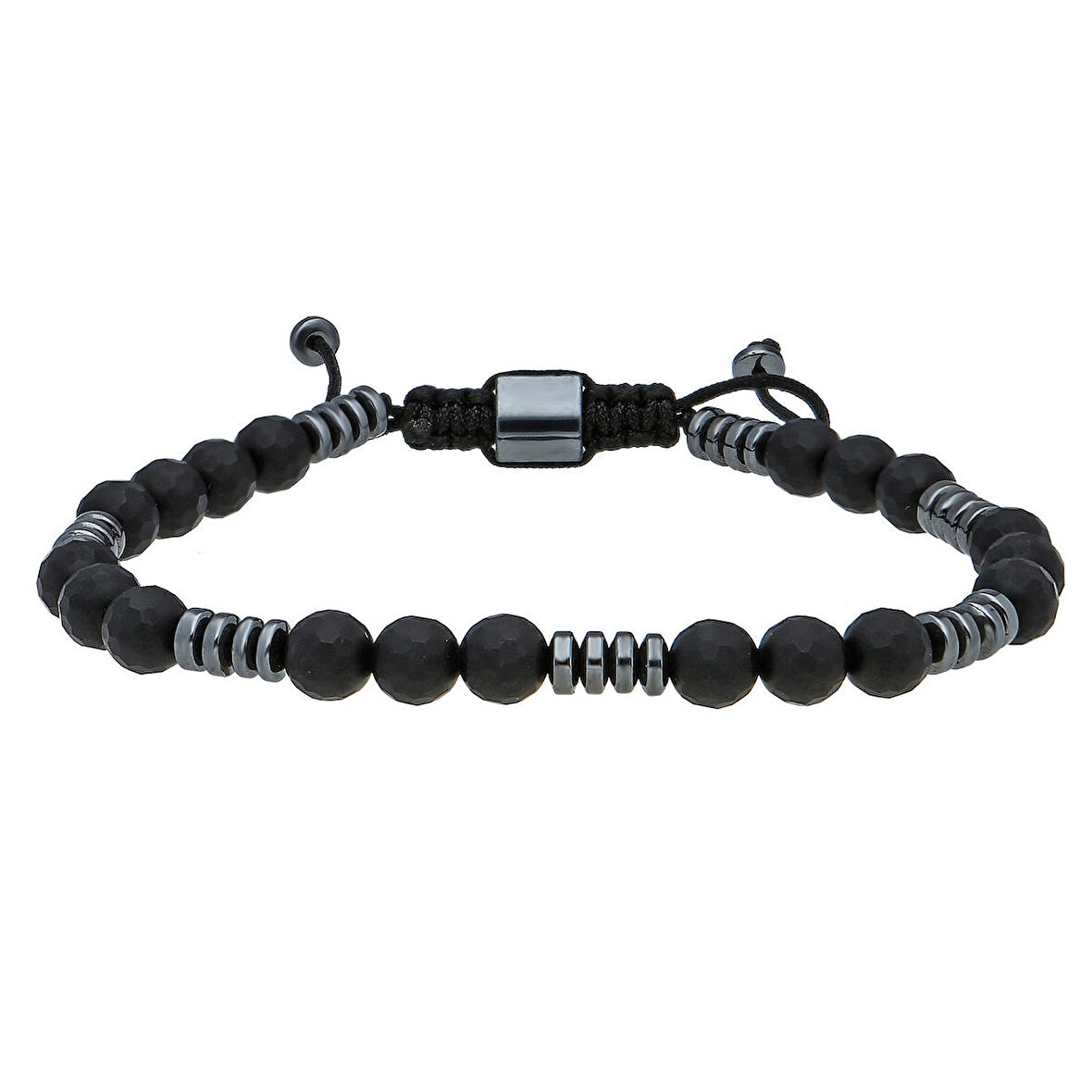 Chavin Forse Onyx Hematit Makrome Erkek Bileklik ea45