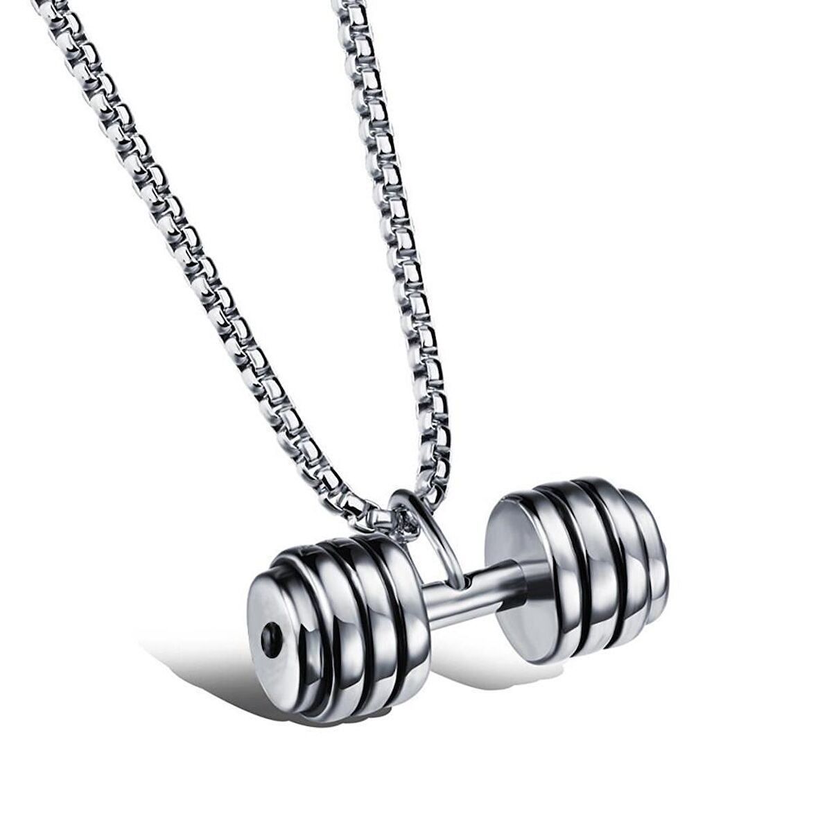 Chavin Dambıl Halter Dizayn Çelik Erkek Kolye eb23by