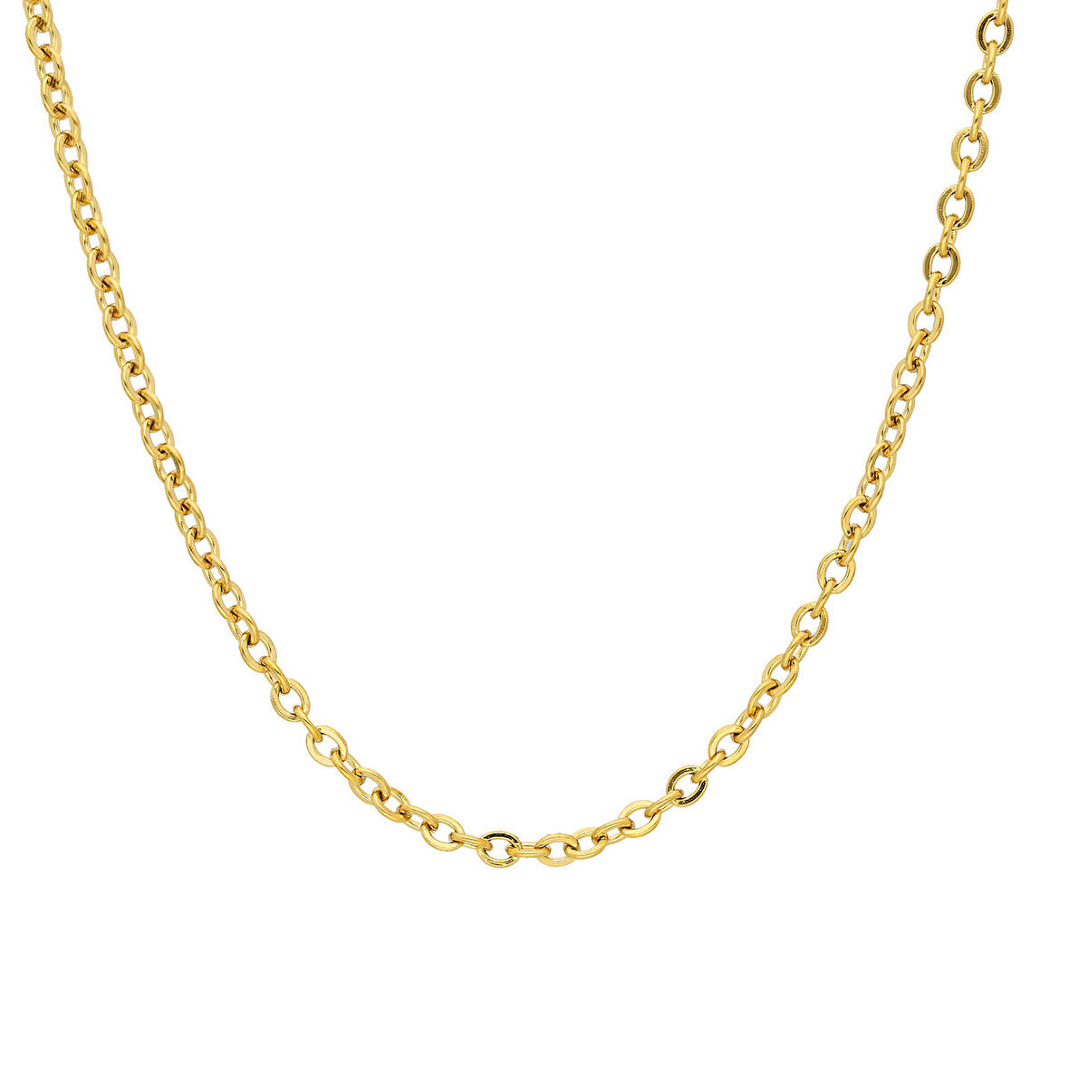Chavin Gold 60 cm. 3 mm. Bayan Erkek Çelik Zinciri df32sr