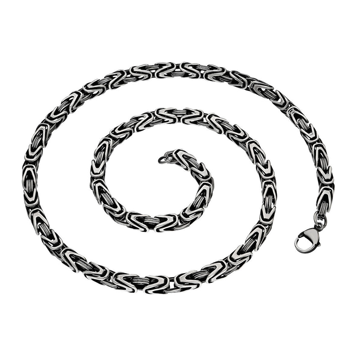 Chavin 6 mm. 60 cm. Retro Çelik Erkek Zincir ep23