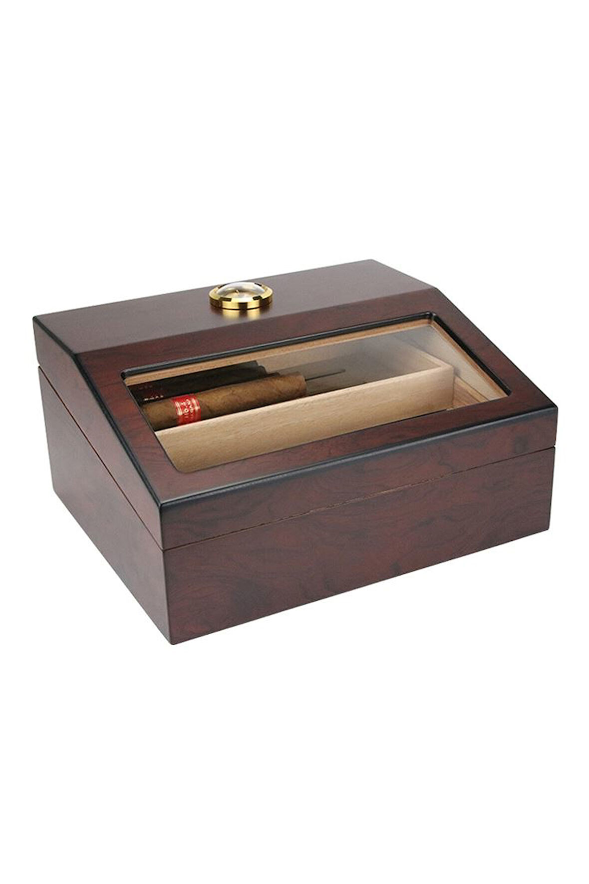 Falconetti Kahverengi Camlı Humidor Puro Kutusu rc11