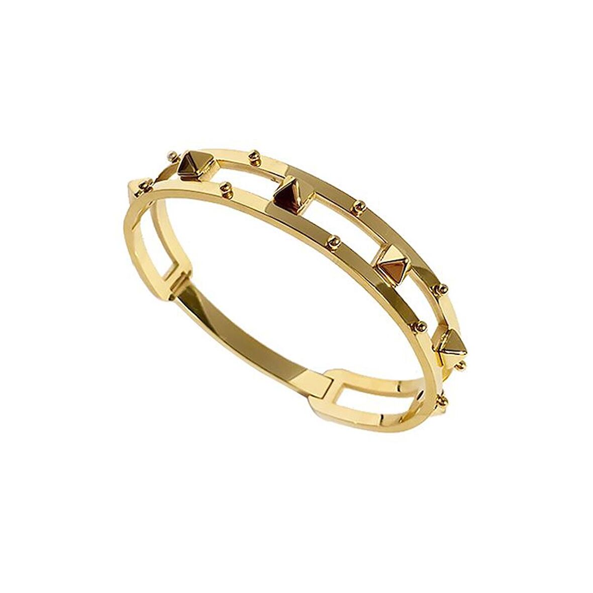 Chavin Bayan Punk Gold Titanyum Çelik Bileklik Bilezik et27sr