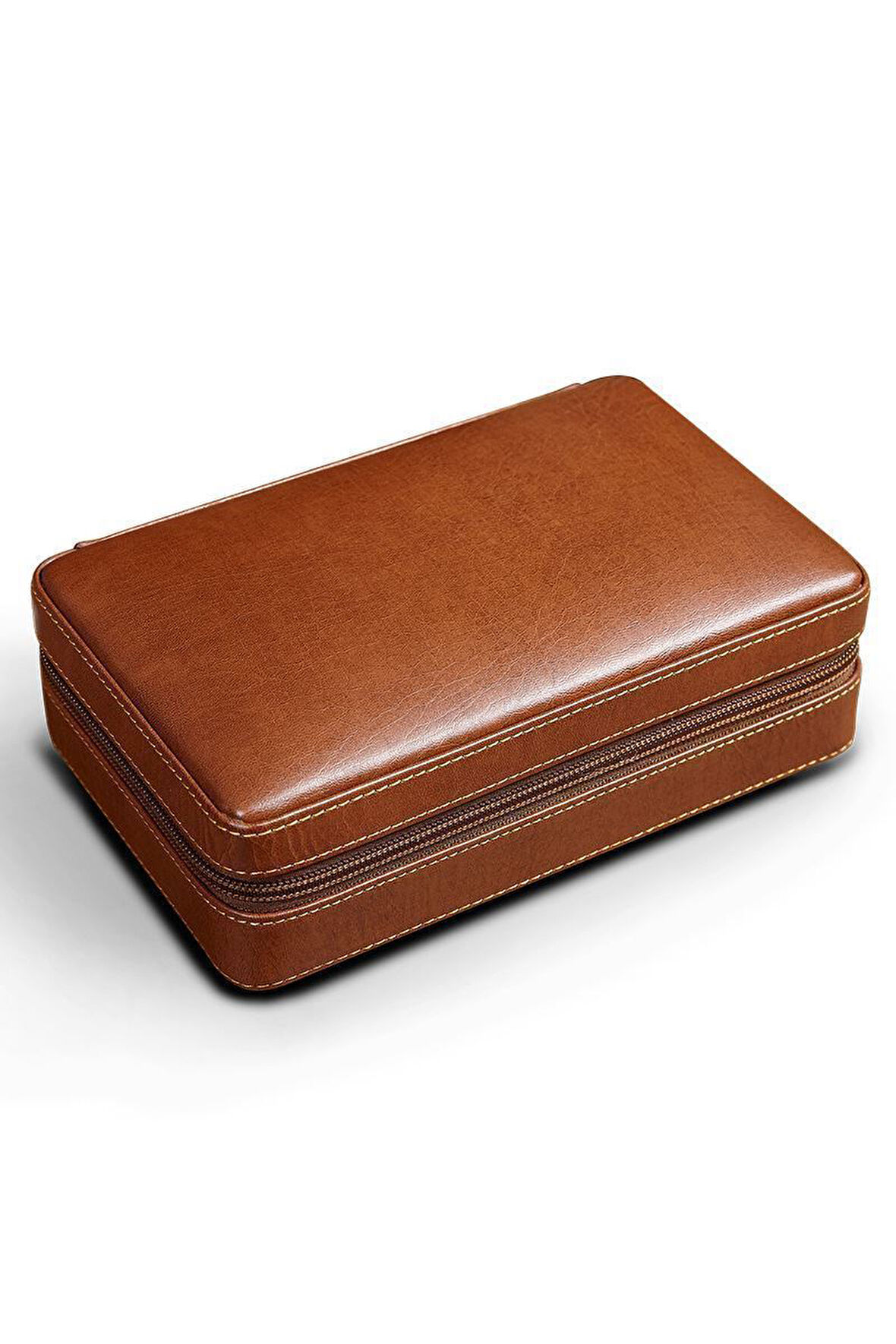 Falconetti Kahverengi Deri Seyahat Humidoru kb95khv