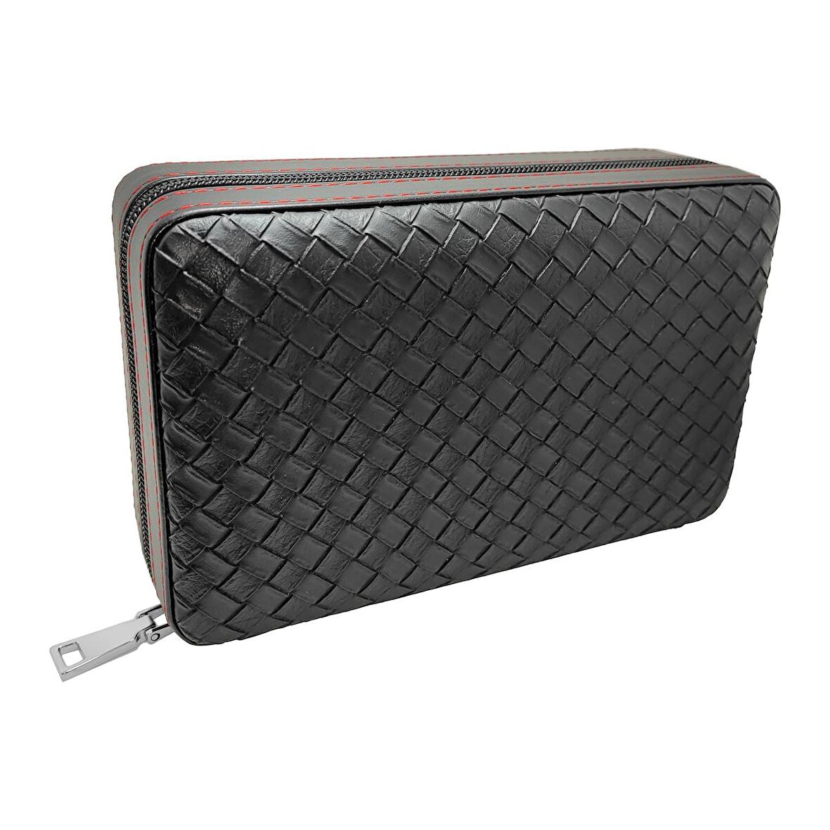 Falconetti Siyah Hasır Desen Deri Seyahat Humidoru kb92sy