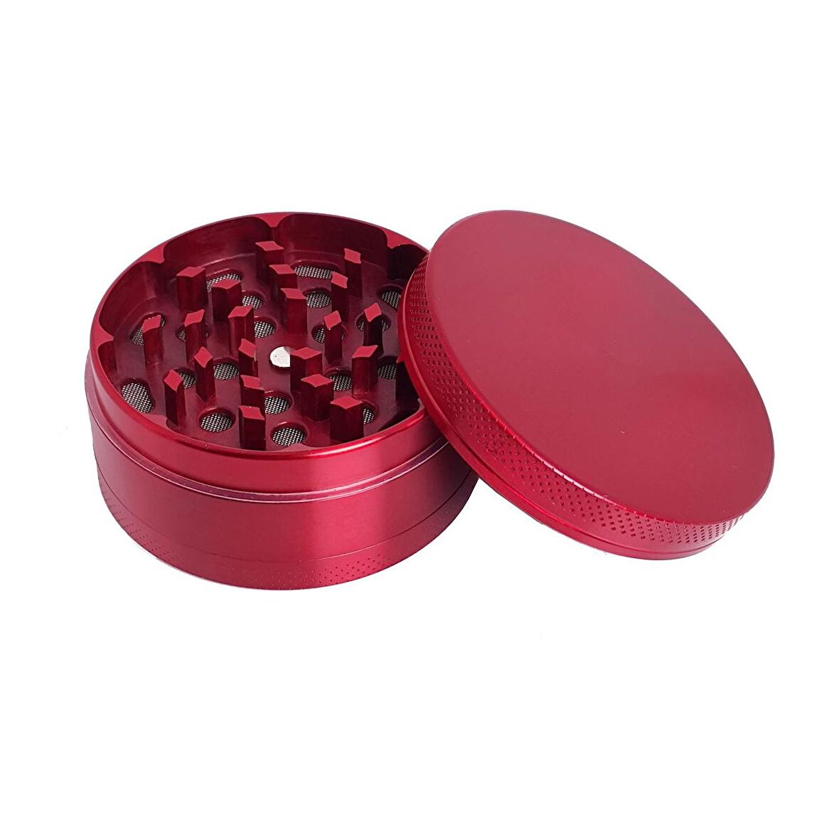 63 mm. Kırmızı Baharat Tütün Herbal Öğütücüsü Parçalayıcı ps91kr