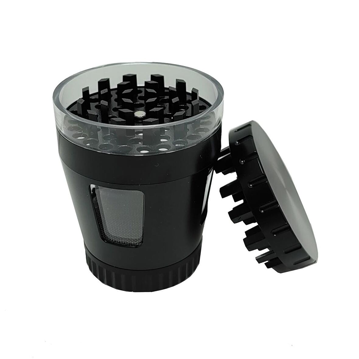 50 mm. Siyah Pencereli Tütün Baharat Herbal Öğütücüsü Parçalayıcı rc82sy