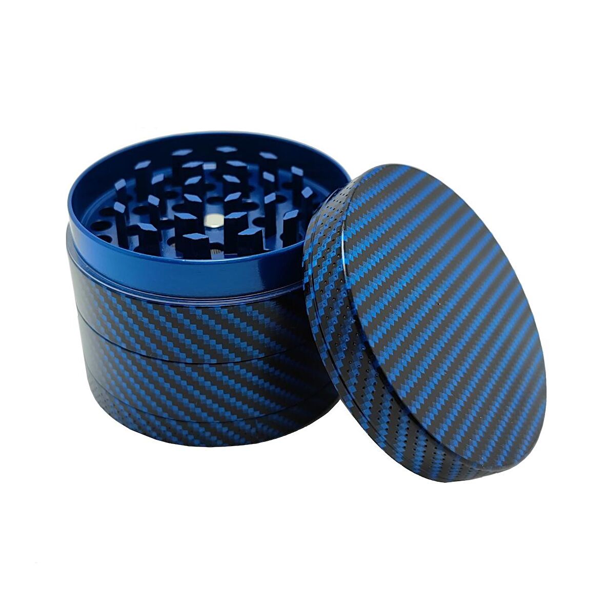 55 mm. Mavi Baharat Tütün Herbal Öğütücüsü Parçalayıcı rc84mv