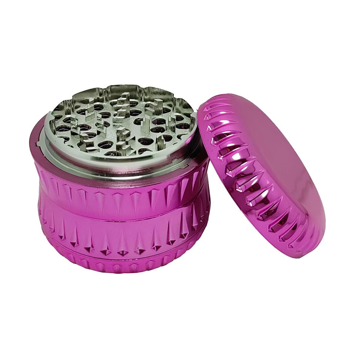 63 mm. Pembe Baharat Tütün Herbal Öğütücüsü Parçalayıcı rc85pm