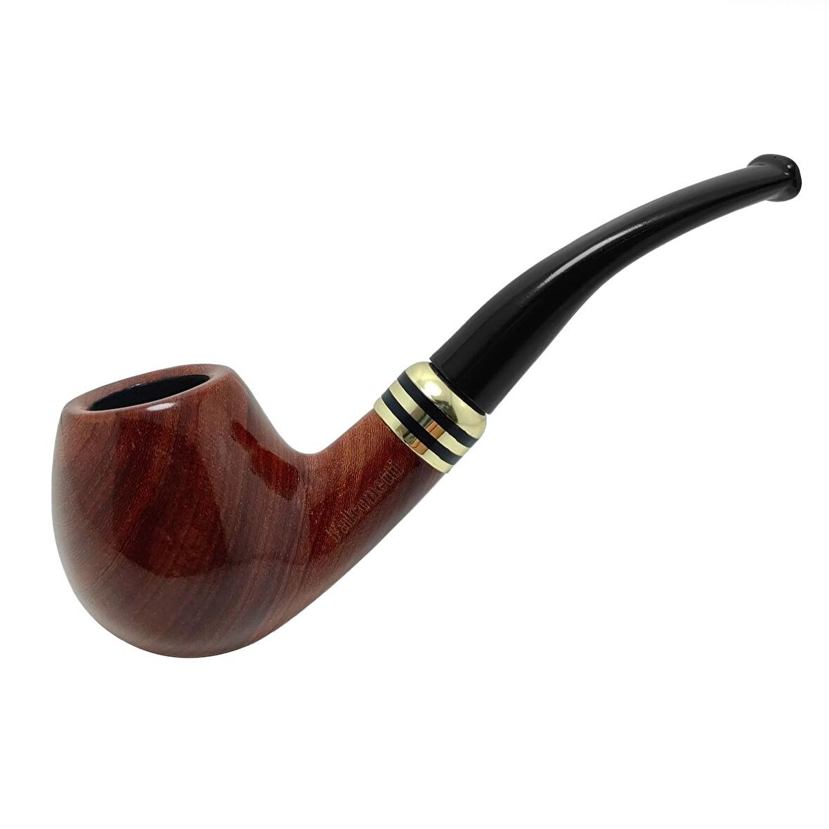 Falconetti Kahverengi Parlak Sandalwood Bilezikli Ahşap Pipo rc94