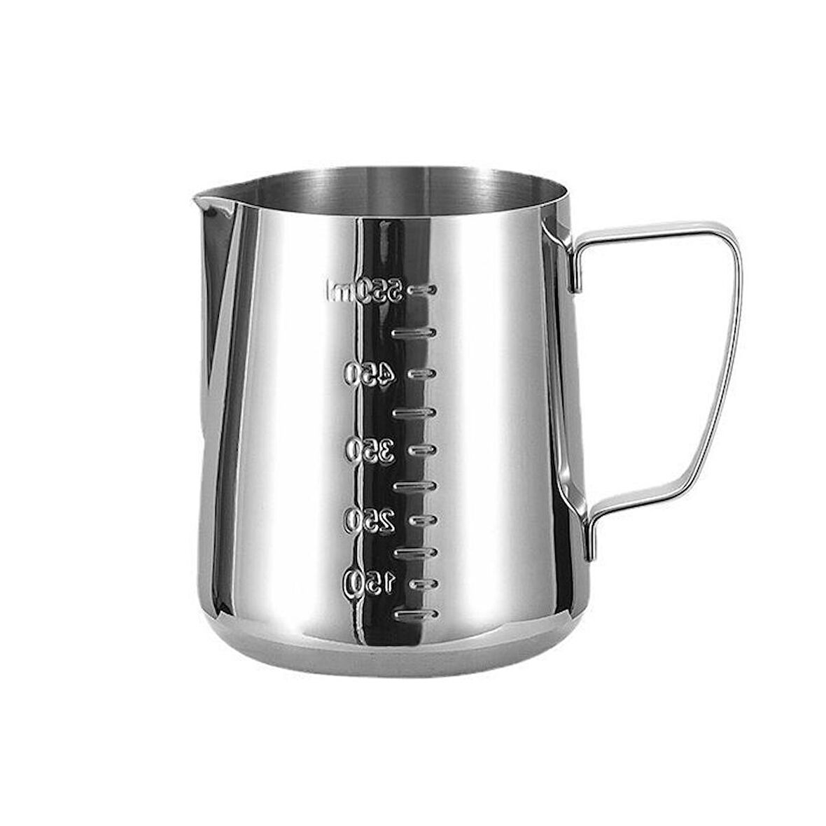 304 Çelik 600 ml Kahve Süt Köpürtme Potu Sütlük Pitcher cin503