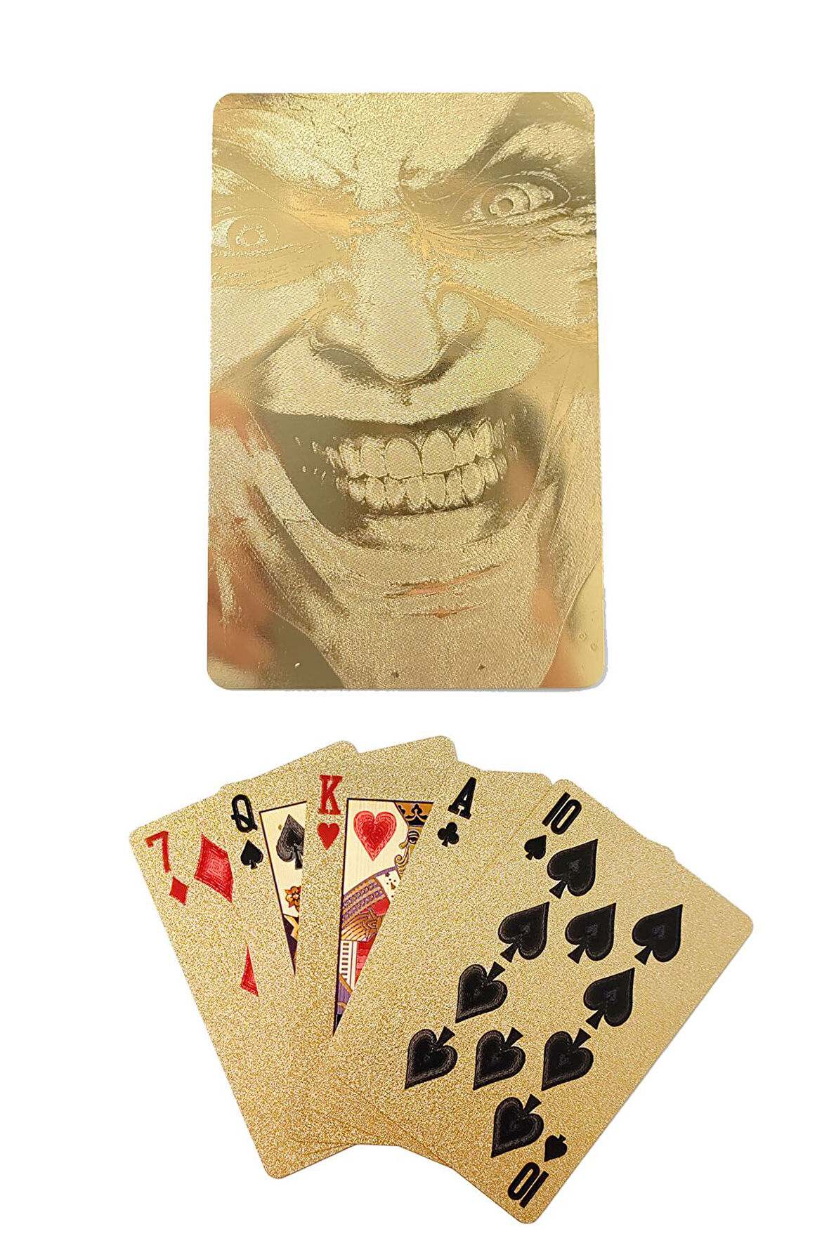 Gold Joker iskambil Kağıdı Pvc Su Geçirmez Oyun Kağıdı cin884sr