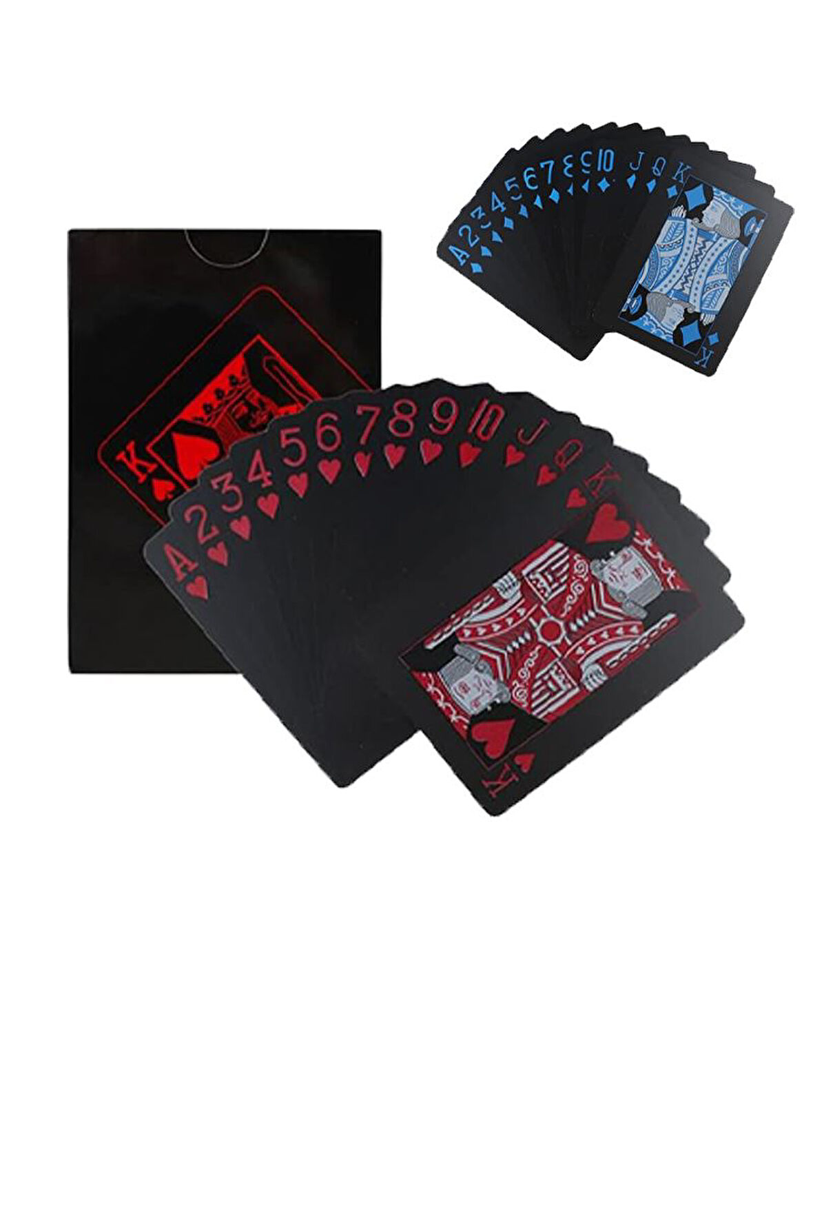 Mavi Kırmızı iskambil Kağıdı Plastik Su Geçirmez Oyun Kağıdı cin953kr