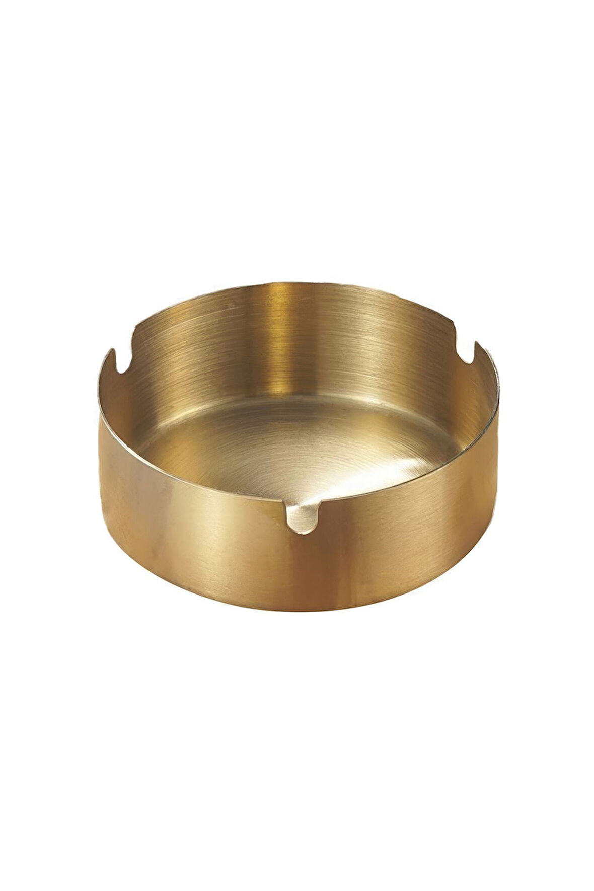 Çelik Gold 8 cm Kafe Restaurant Lokanta Yuvarlak Kül Tablası Küllük mt174sr