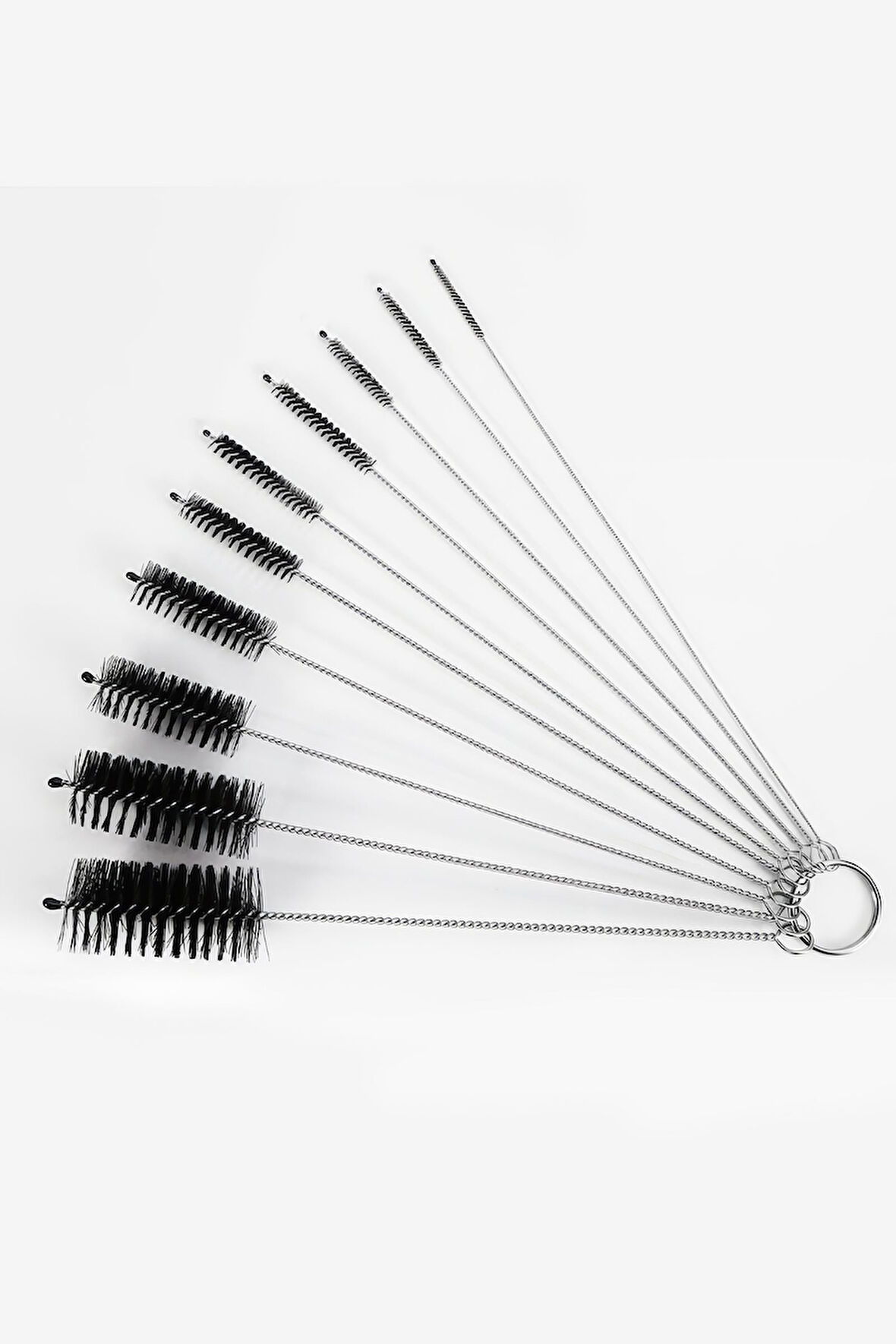 10 Adet Çok Amaçlı Pipo Temizlik ve Pipet Kamış Temizleme Fırça Seti rd54