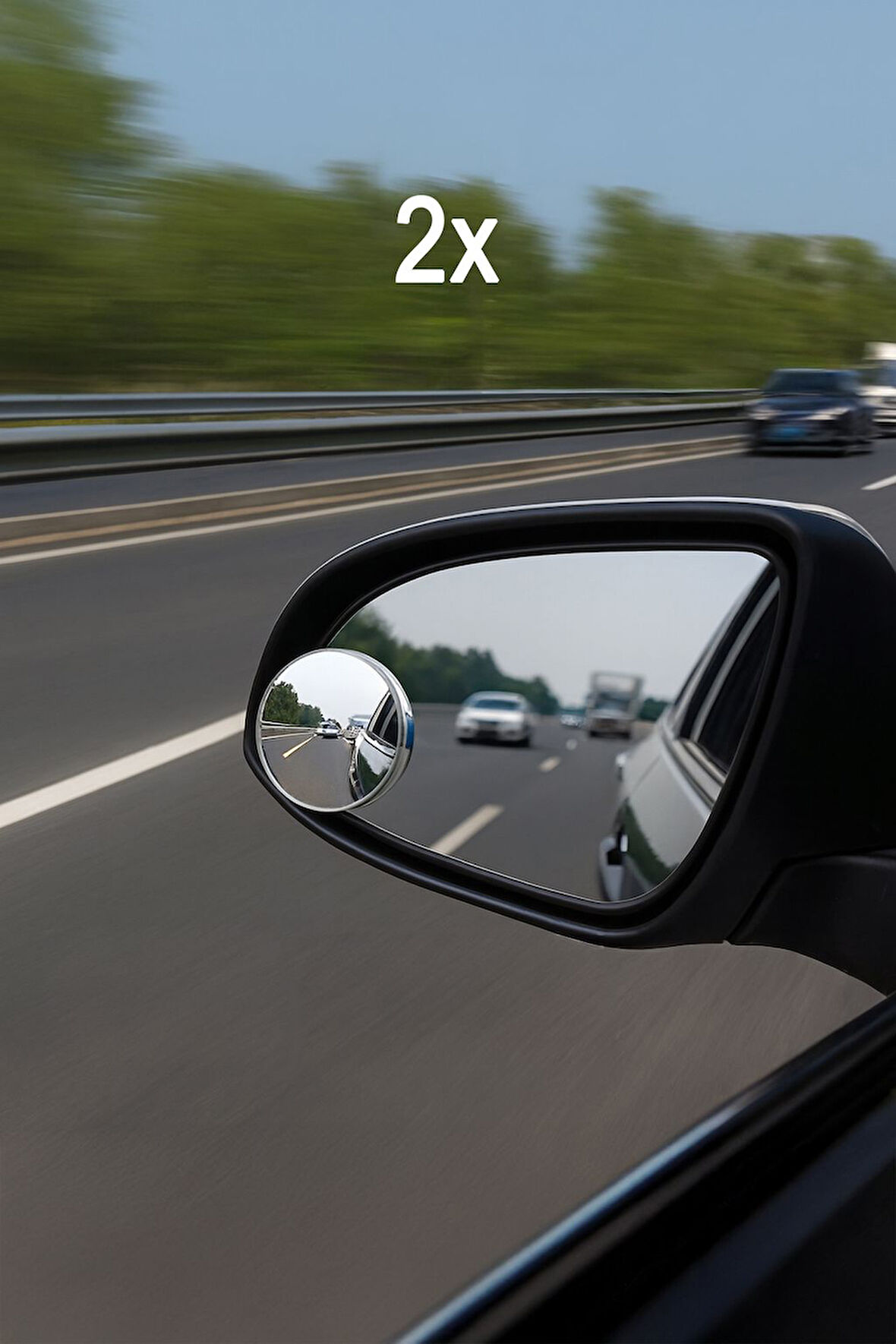 2 Adet 360° Kendinden Yapışkanlı Otomobil Motosiklet Kör Nokta Yan Aynası mt231