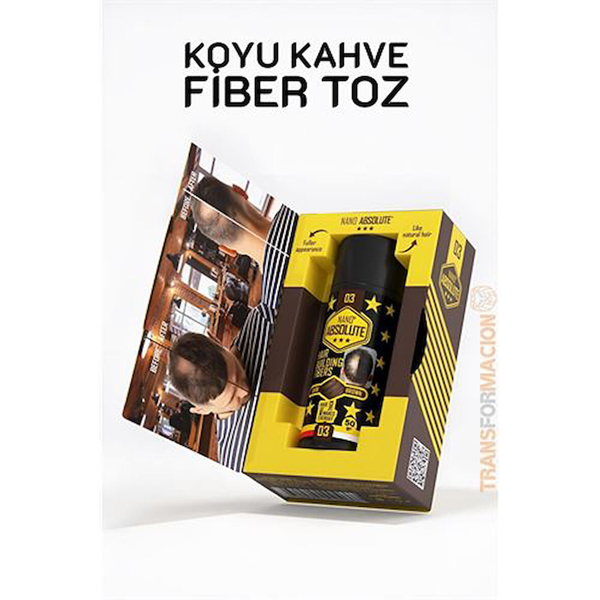 ModaCar Saç Dolgunlaştırıcı Fiber Topik Toz KOYU TON KAHVERENGİ