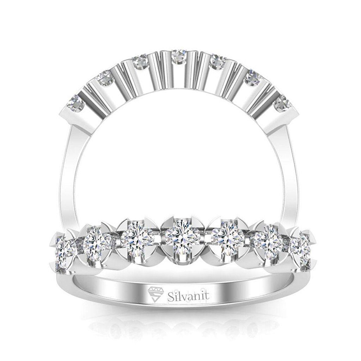 0,35 Karat Yarımtur Pırlanta Yüzük