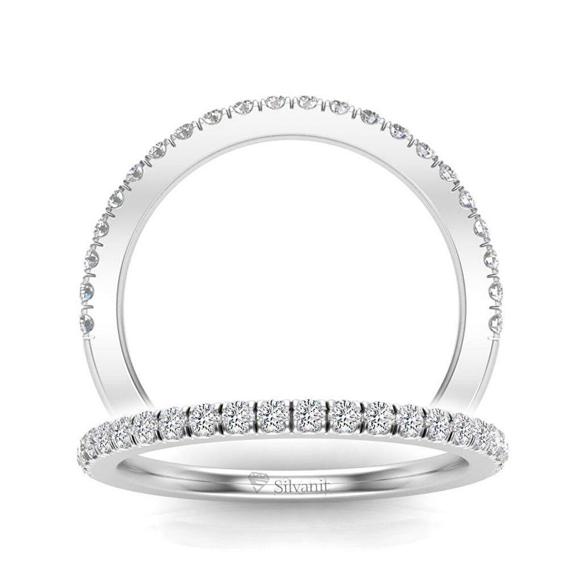 0,15 Karat Yarımtur Pırlanta Yüzük