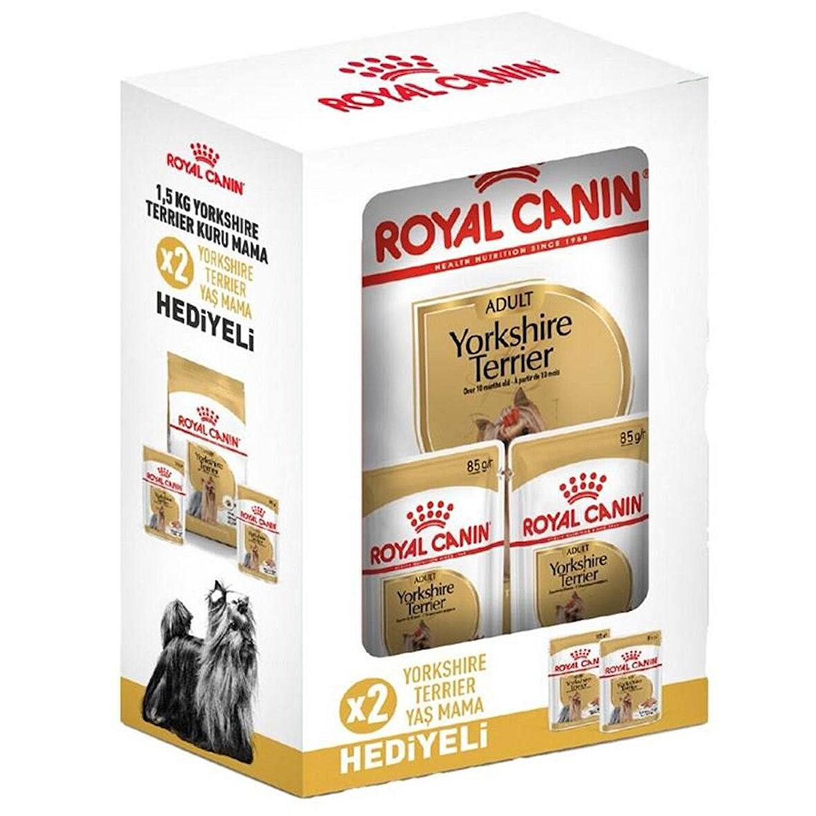 Royal Canin Yorkshire Hediyeli Kutu Yetişkin Köpek Maması 1.5 Kg