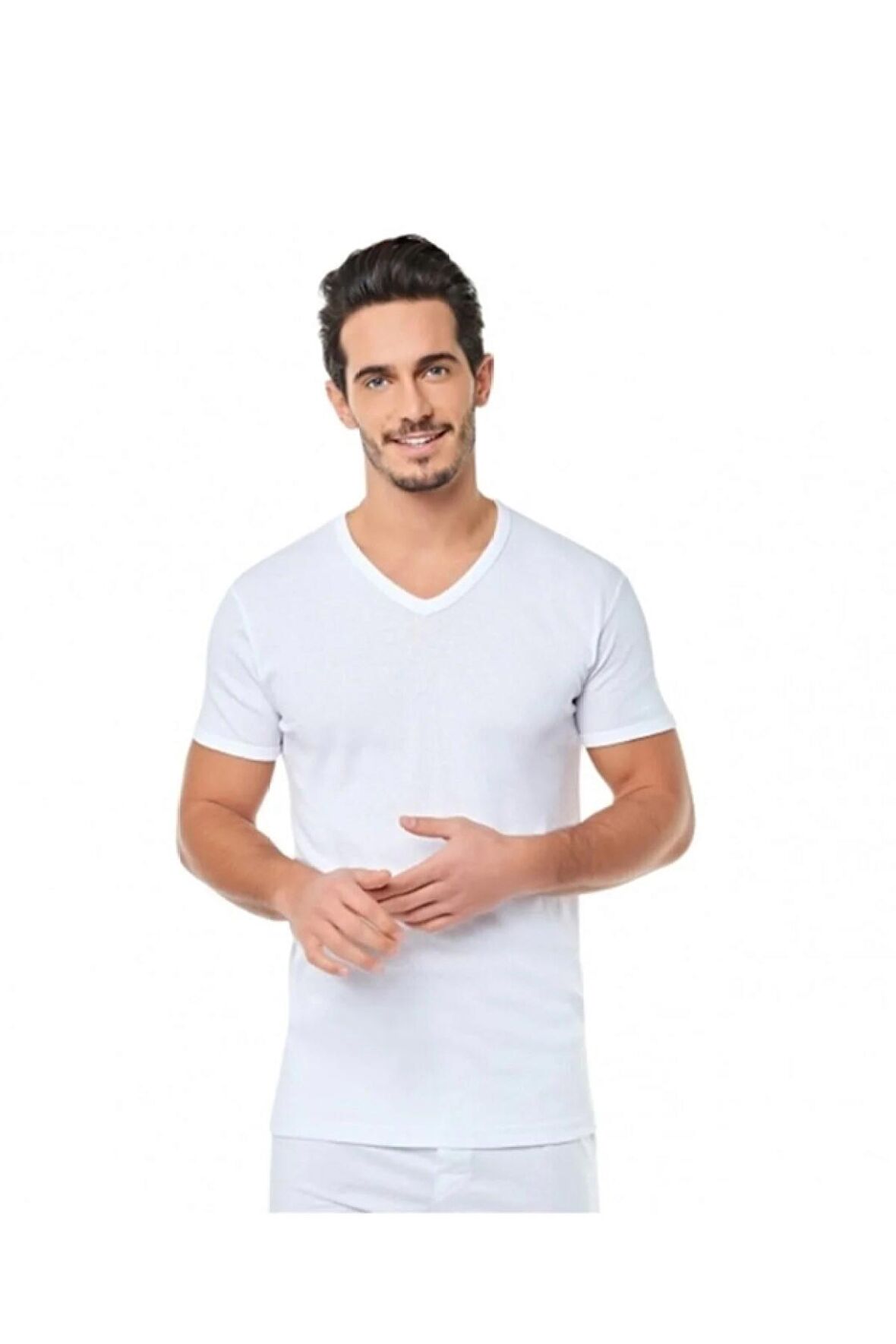 Tutku erkek Ribana V Yaka Erkek Fanila  6 'LI 