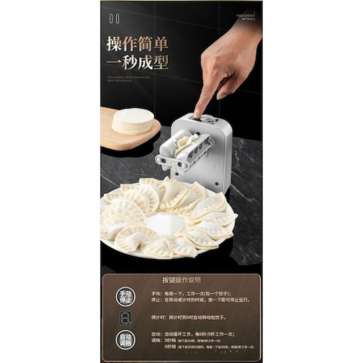 Kapamarka Tam Otomatik Hamur Ravioli Makinesi
