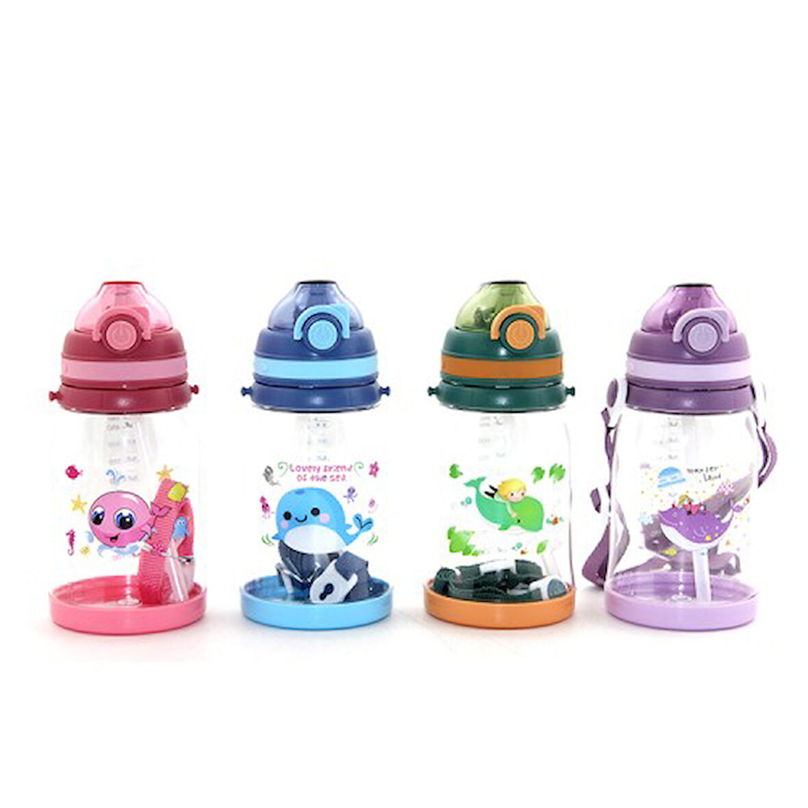 Kapamarka Renkli Pipetli Suluk 550 Ml
