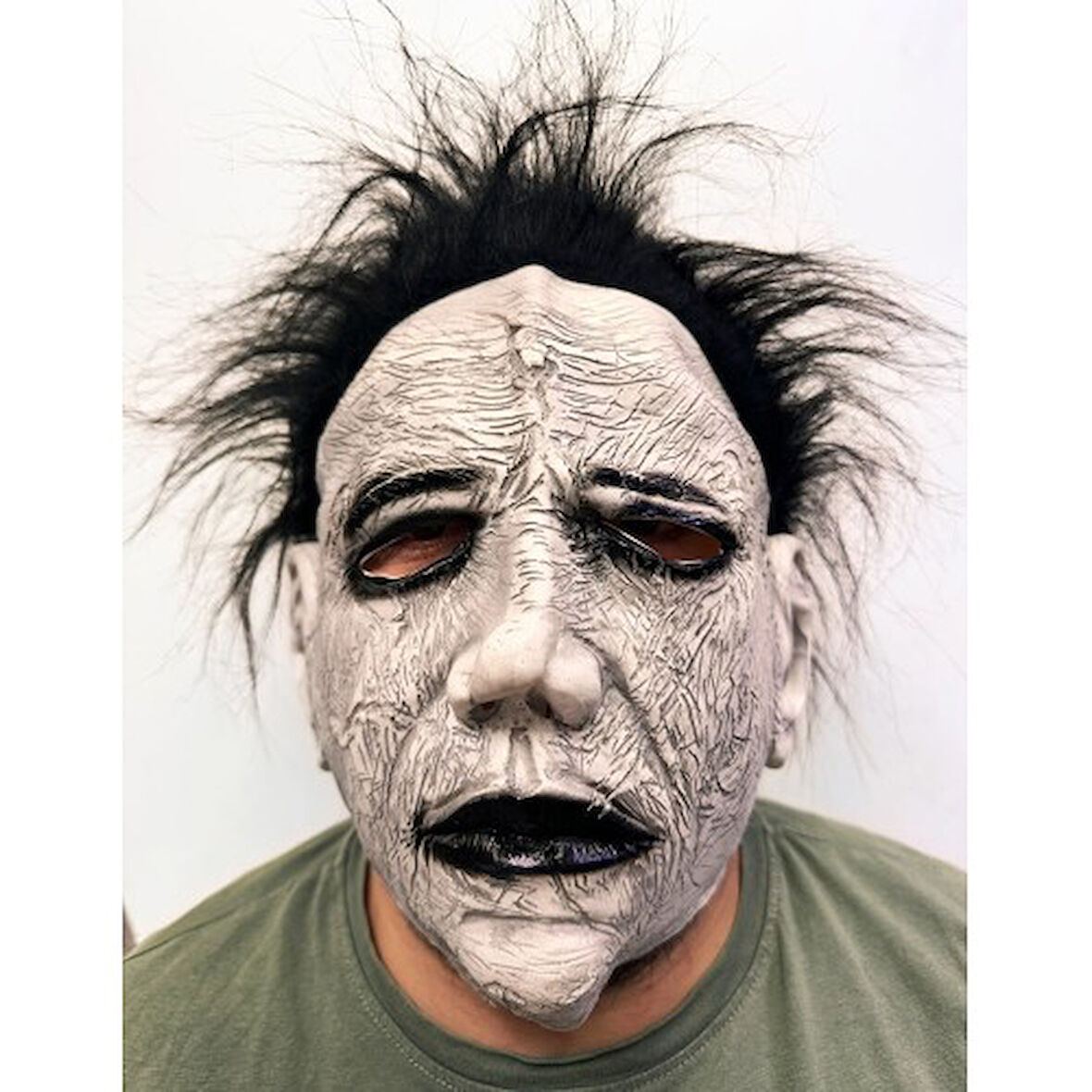 Kapamarka Michael Myers Siyah Saçlı Yüz Maskesi