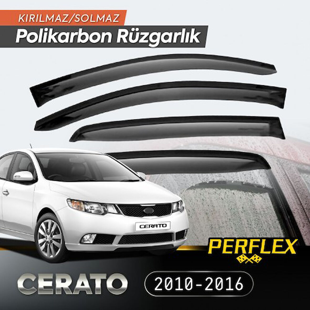 Kapamarka KIA CERATO 2010-2016 Cam Rüzgarlığı V2