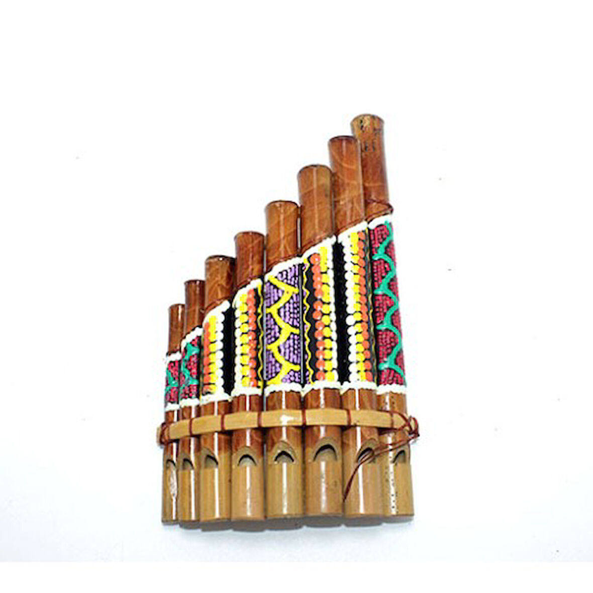 Kapamarka Bambu Batikli Pan Flüt