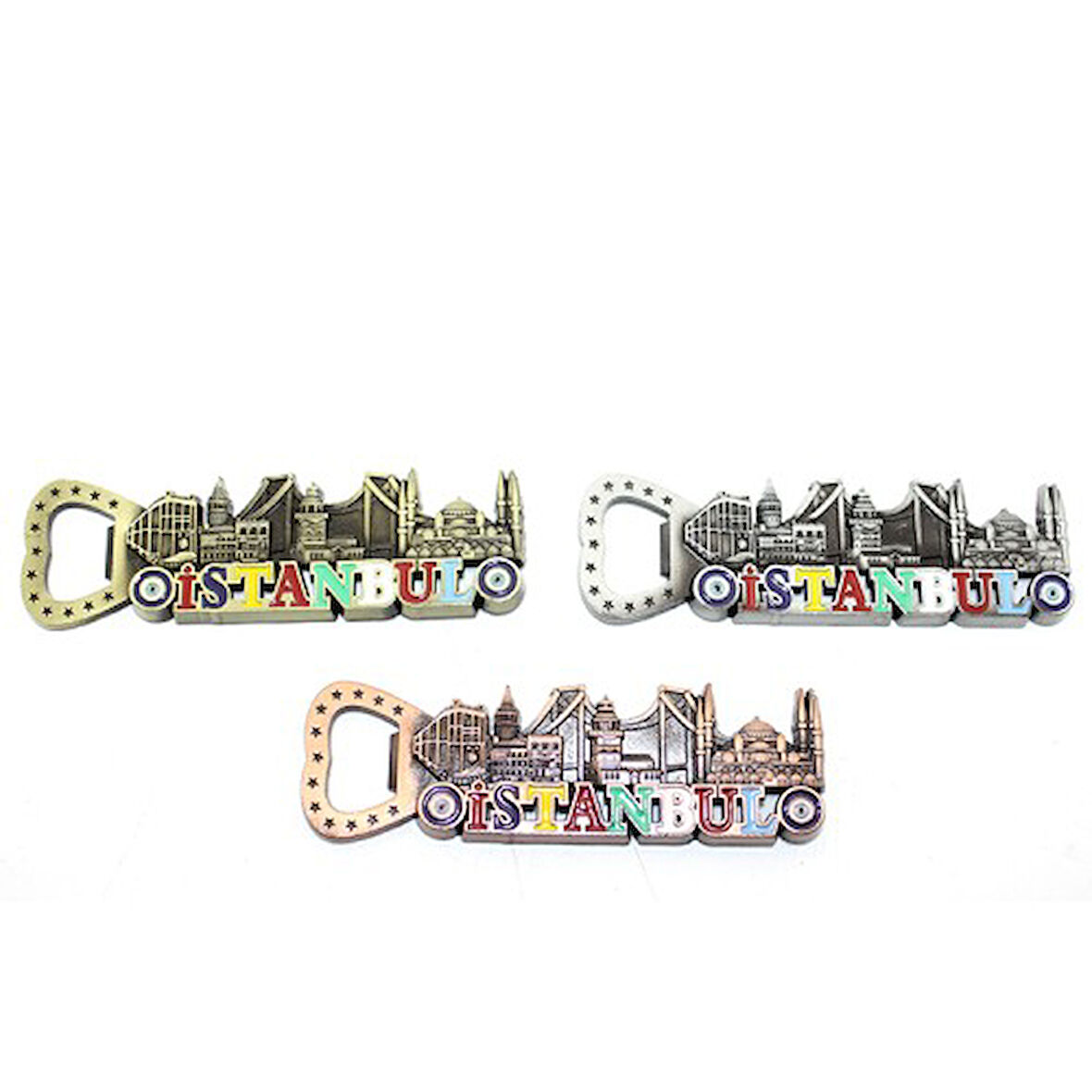 Kapamarka İstanbul Temalı Metal Magnet ve Açacak Model 3