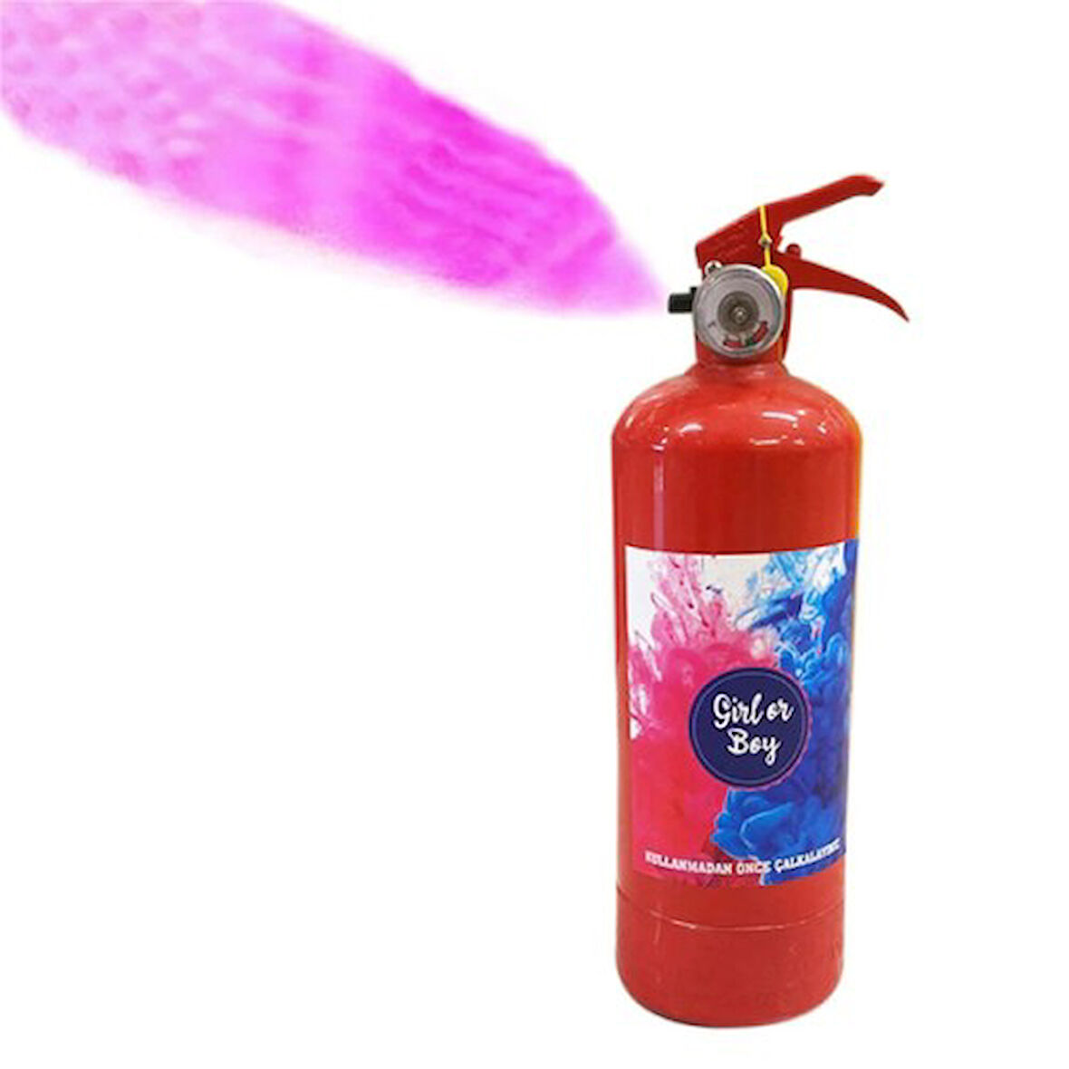 Kapamarka Cinsiyet Tüpü - Gender Reveal Partisi Tüpü Pembe Renk