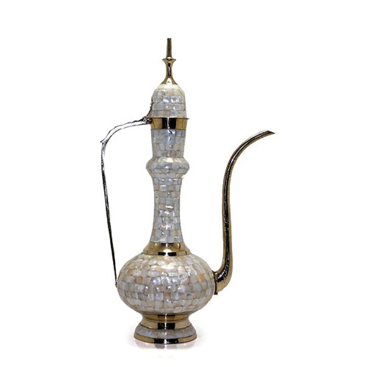 Pirinç Sedefli İbrik 55 Cm 
