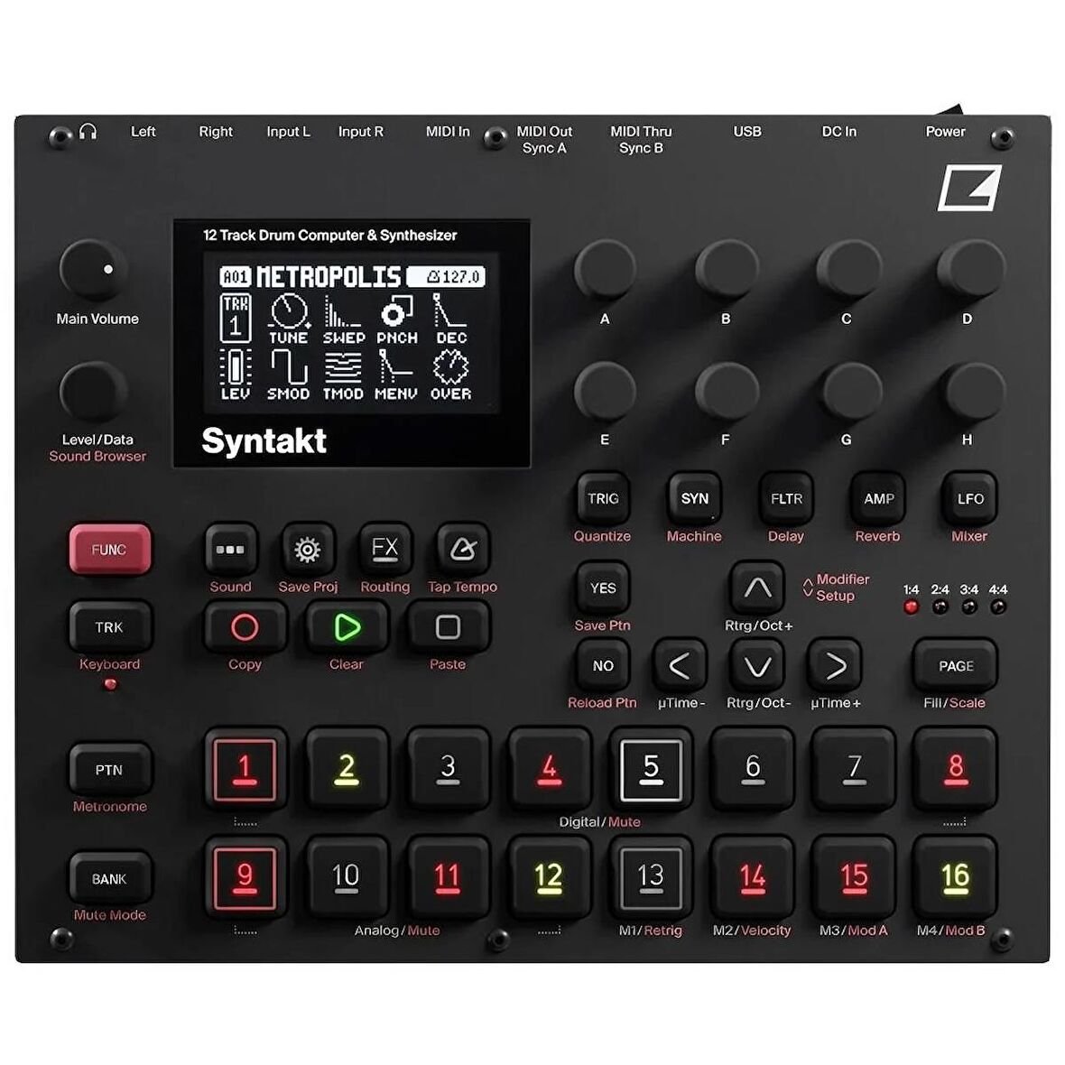 Elektron Syntakt 12 Track Drum Computer &amp; Synthesizer