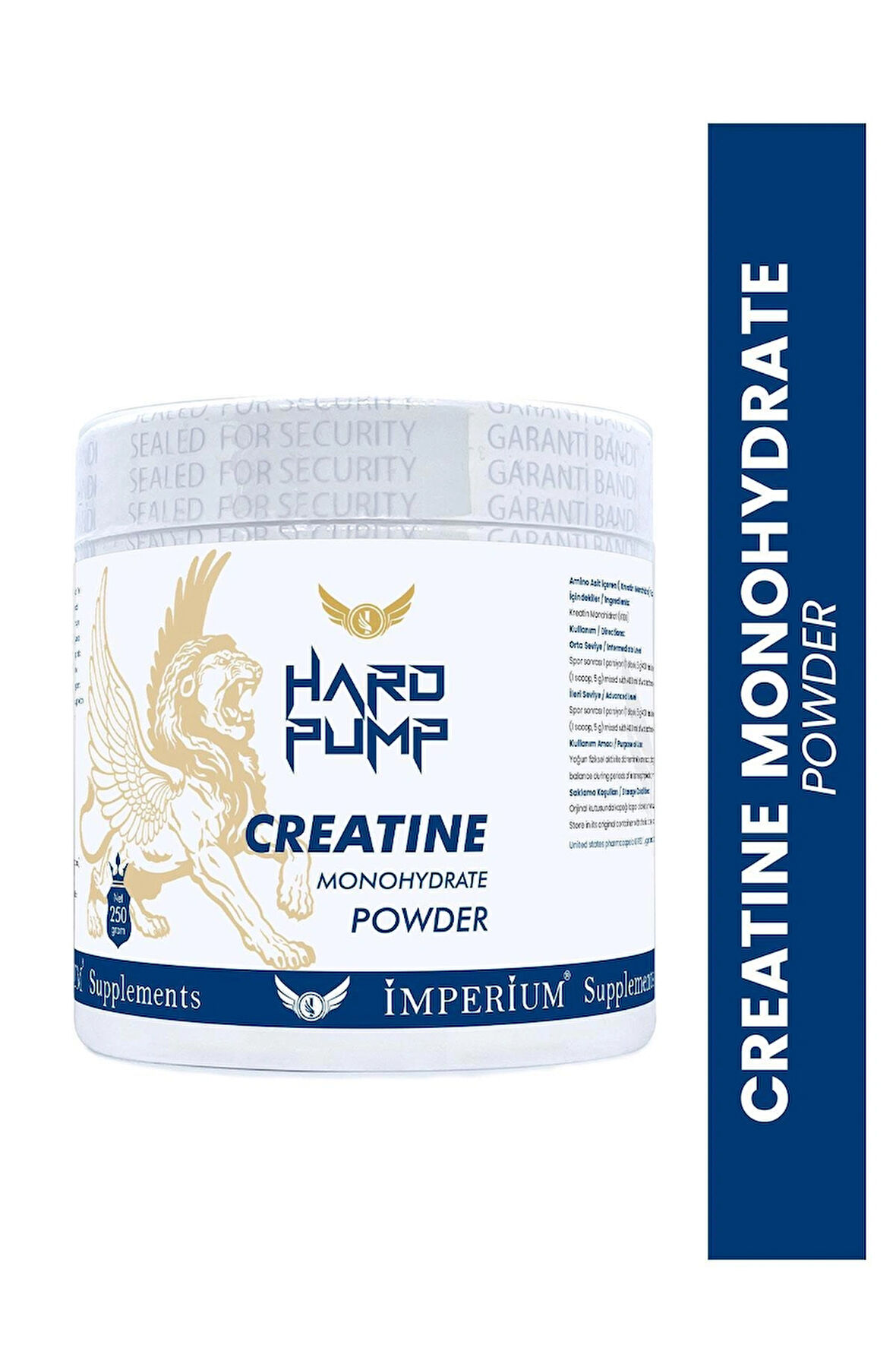 Micronized Pure Creatine Monohydrate - %100 Saf Kreatin Monohidrat 250g (50 Servis)