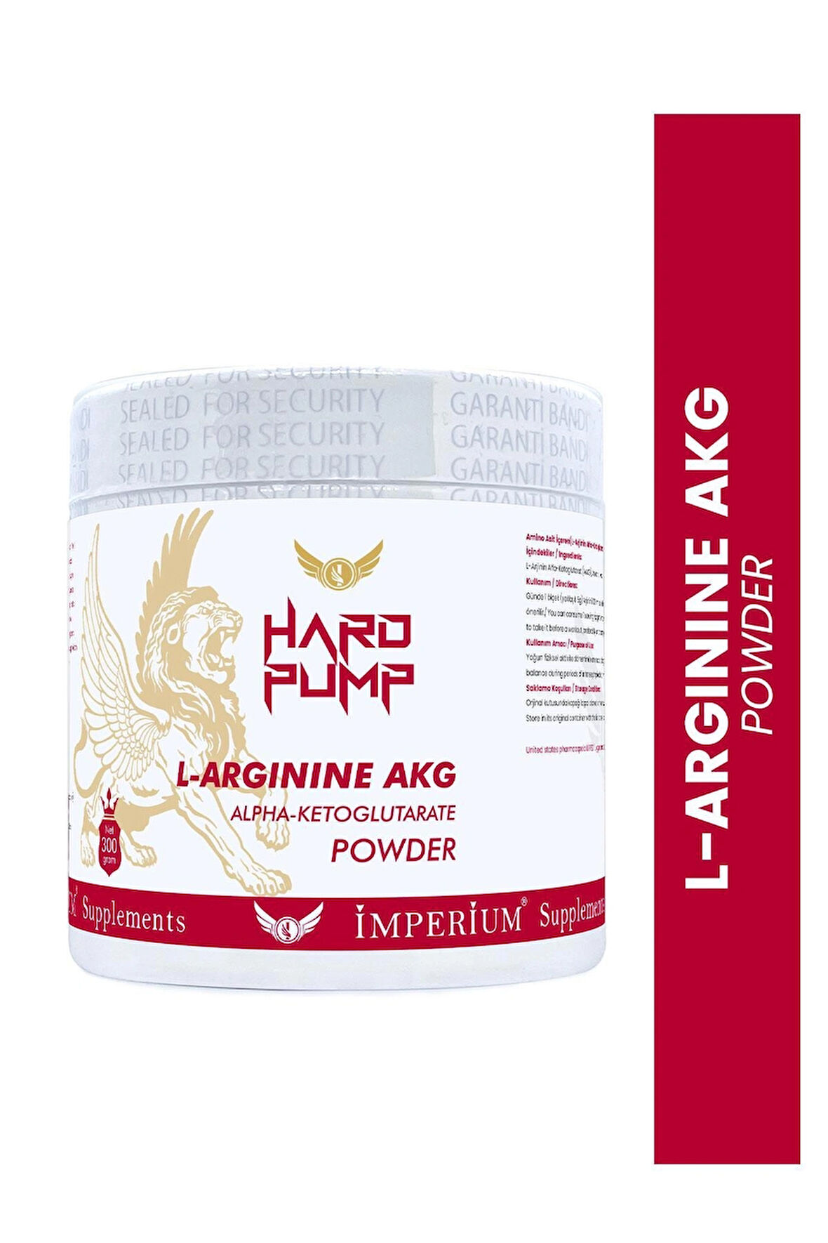 L-Arginine AKG Powder+Vitamin C - Alpha-Ketoglutarate - Nitrojen Desteği 300g  60 Service