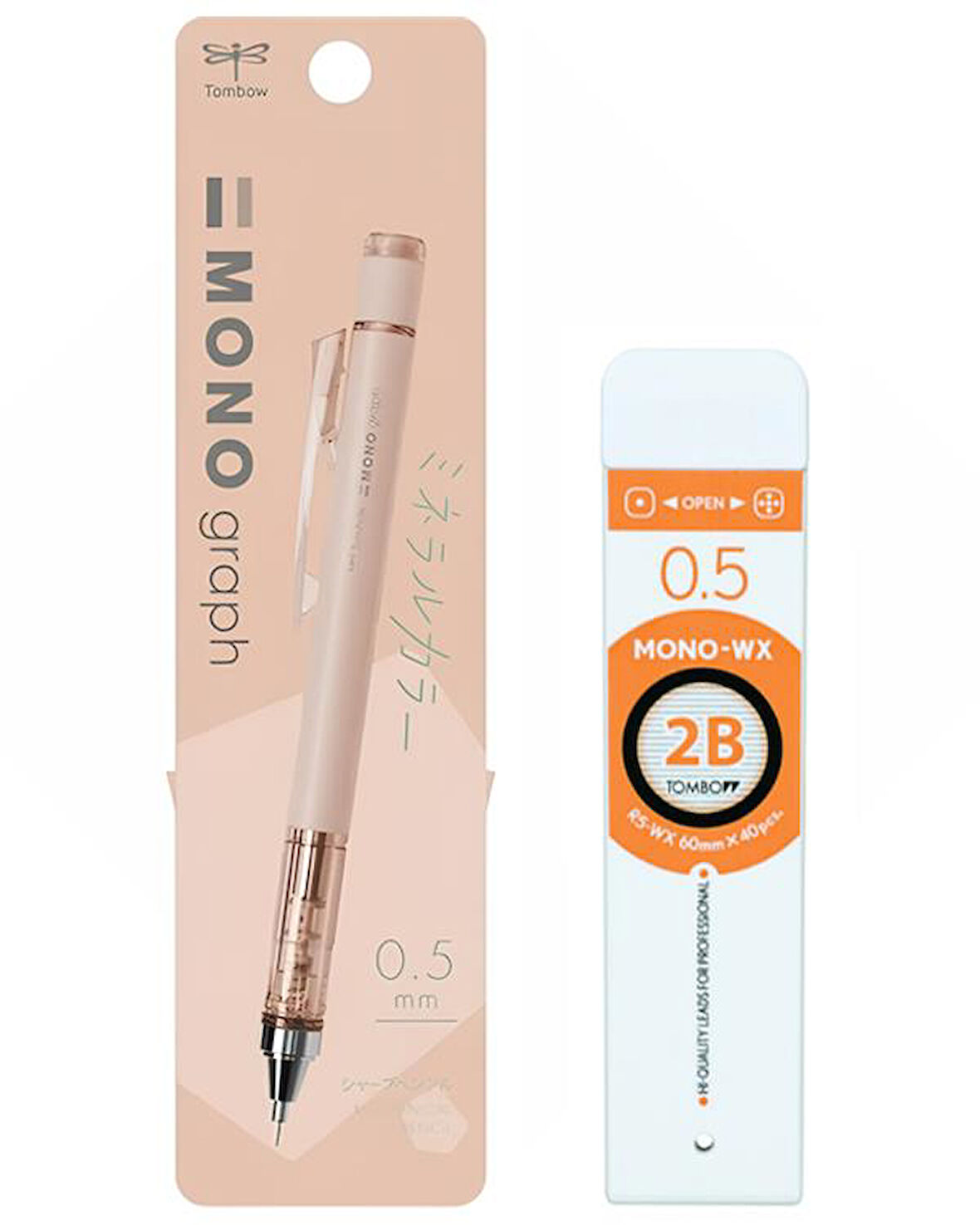 Tombow Mono Graph Kalemi DPA147D ve Tombow Mono Wx Prof Tüp 40lı 2B Set