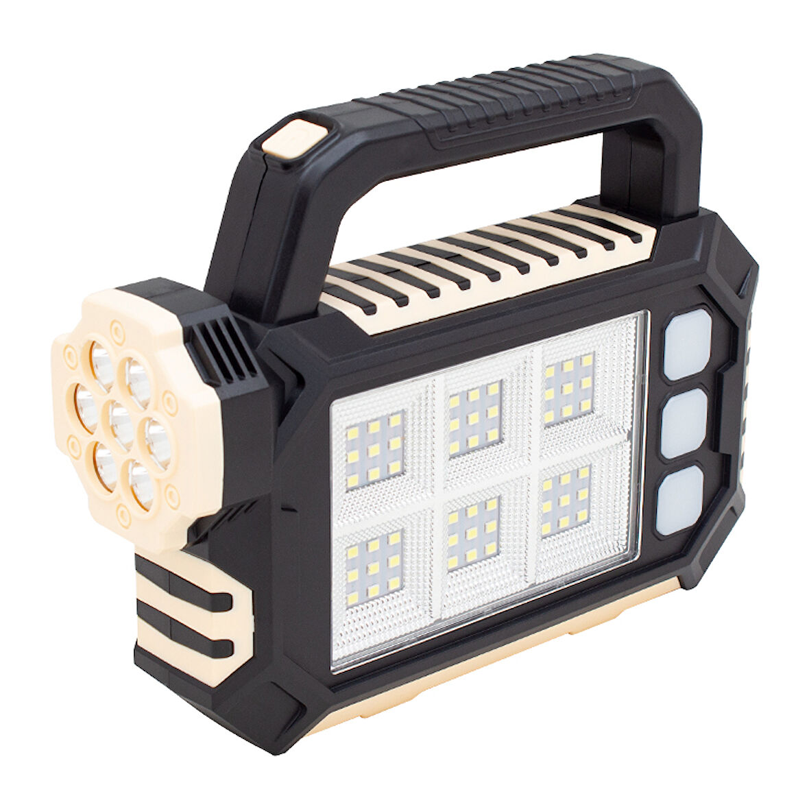 POWERMASTER HS-8029-7-A 3 ÇALIŞMA MODLU 54 SMD LEDLİ TAŞINABİLİR SOLAR LAMBA