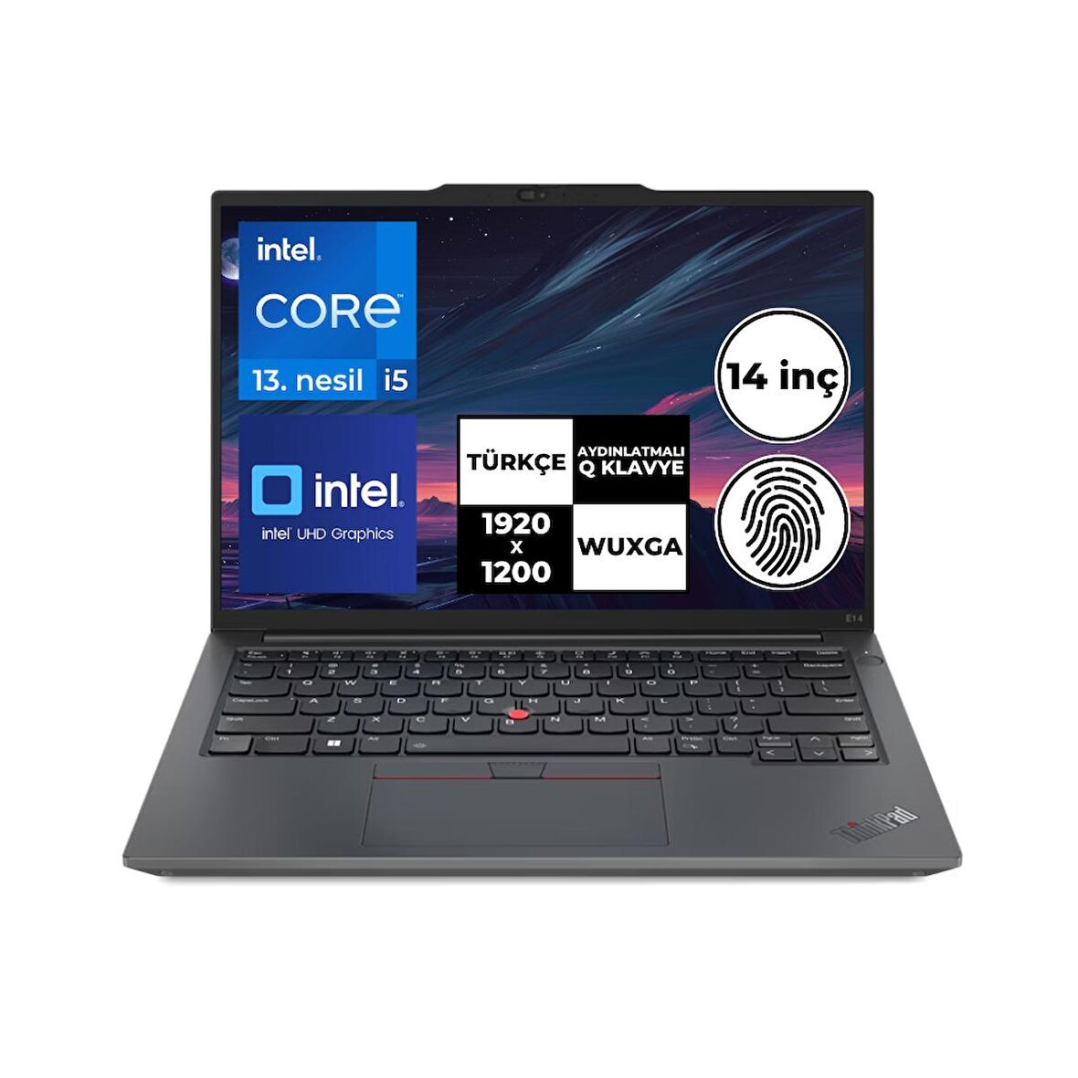 Lenovo ThinkPad E14 Gen5 i5-1335U 24 GB 1 TBSSD 14" WUXGA Windows 11 Home 21JK0003TX BT26