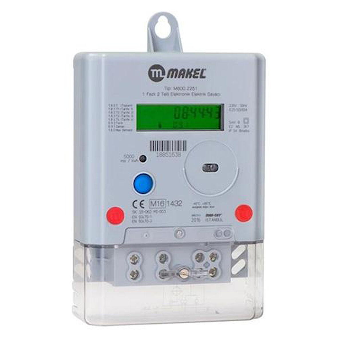 MAKEL ELEKTRONİK MONOFAZE AKTİF SAYAÇ