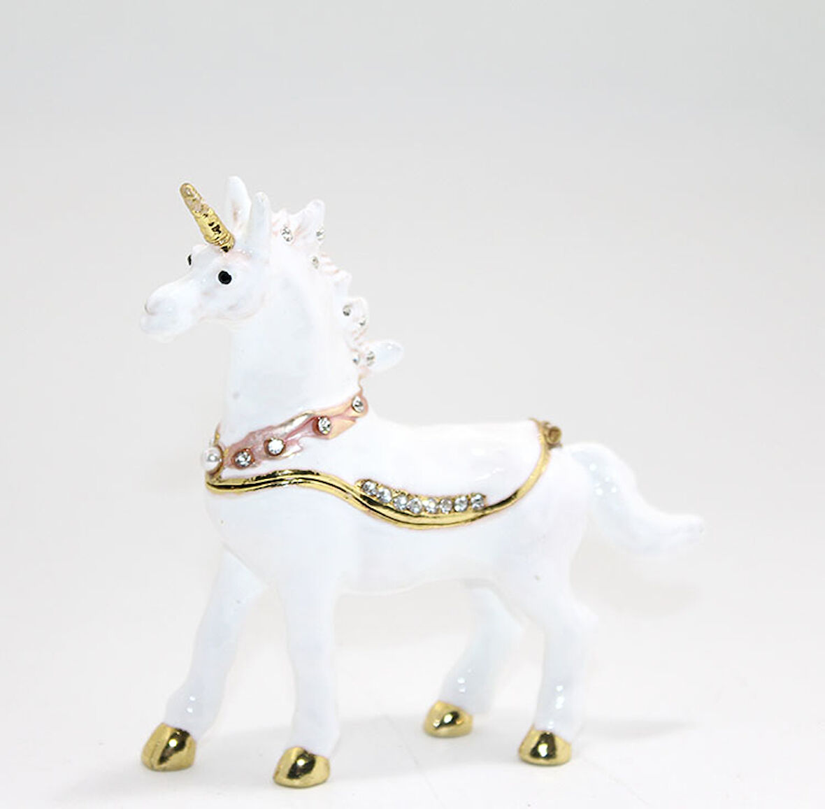 Swarovski Taşlı Tekli Unicorn Figürü 