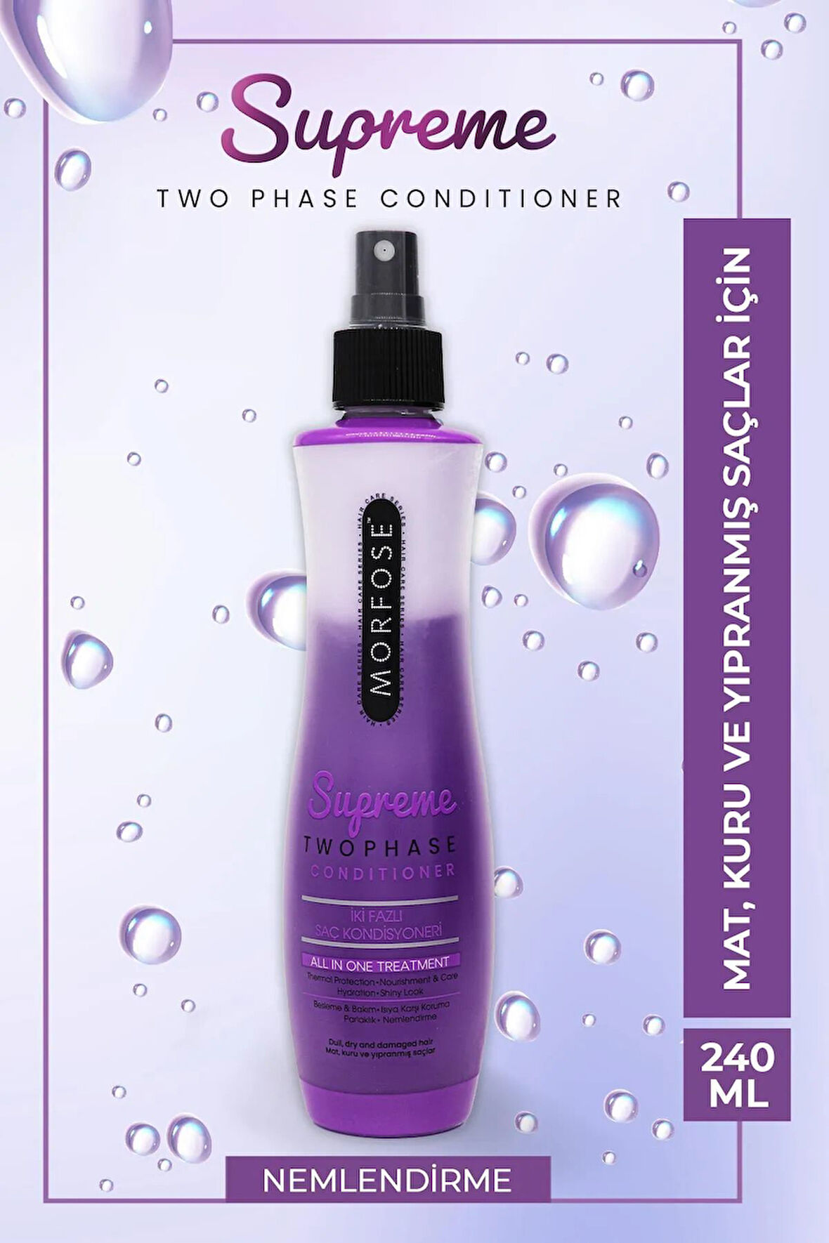 Çift Fazlı Supreme Kondisyoner Fön Suyu 240 ML - mrfs