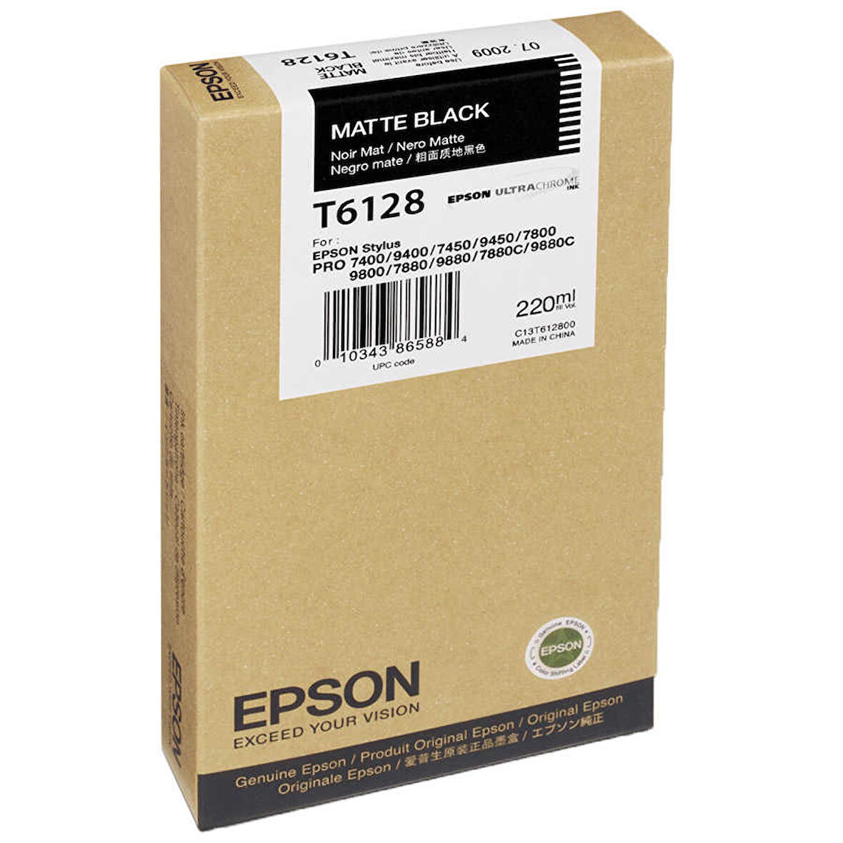 Epson T6128-C13T612800 Mat Siyah Orijinal Kartuş