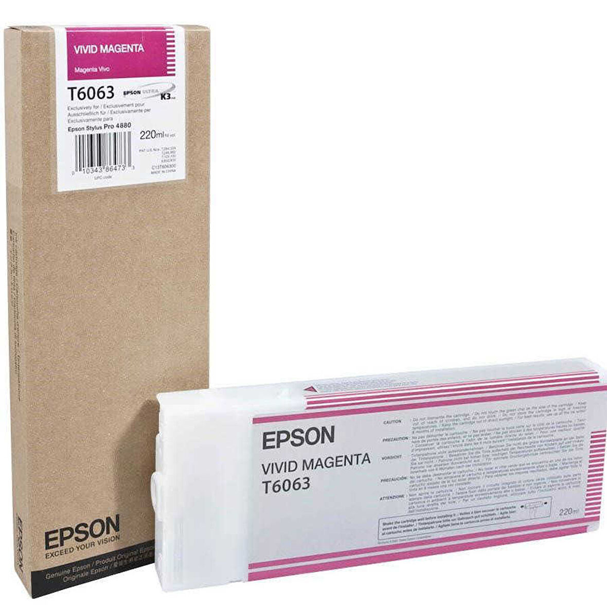 Epson T6063-C13T606300 Kırmızı Orijinal Kartuş