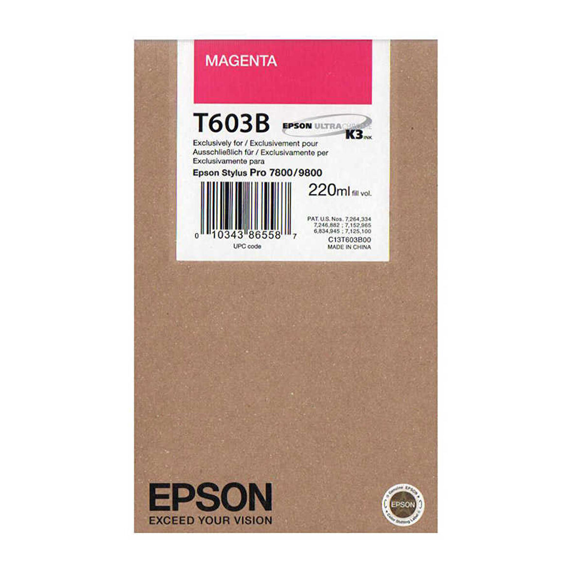 Epson T603B-C13T603B00 Kırmızı Orijinal Kartuş