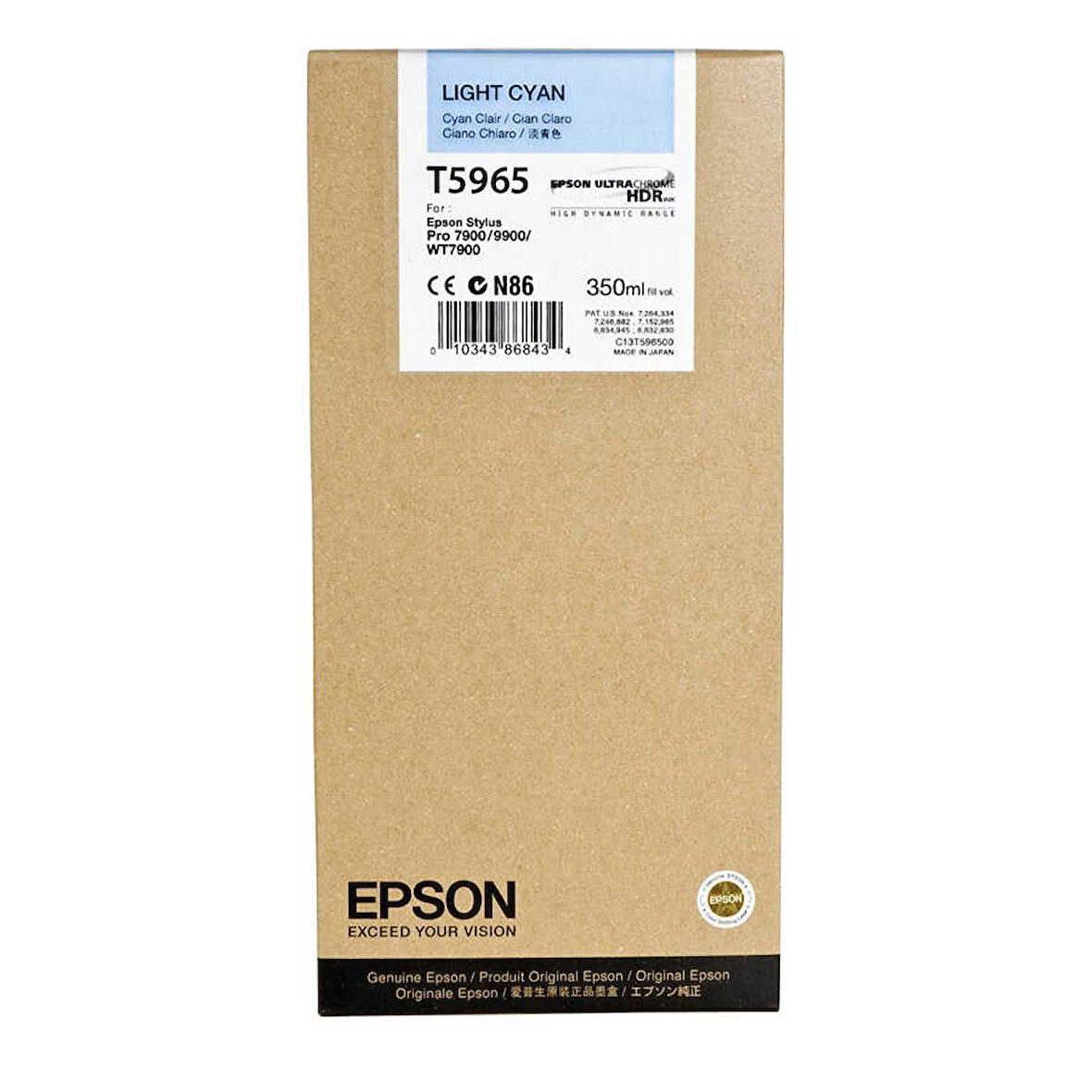 Epson T5965-C13T596500 Açık Mavi Orijinal Kartuş